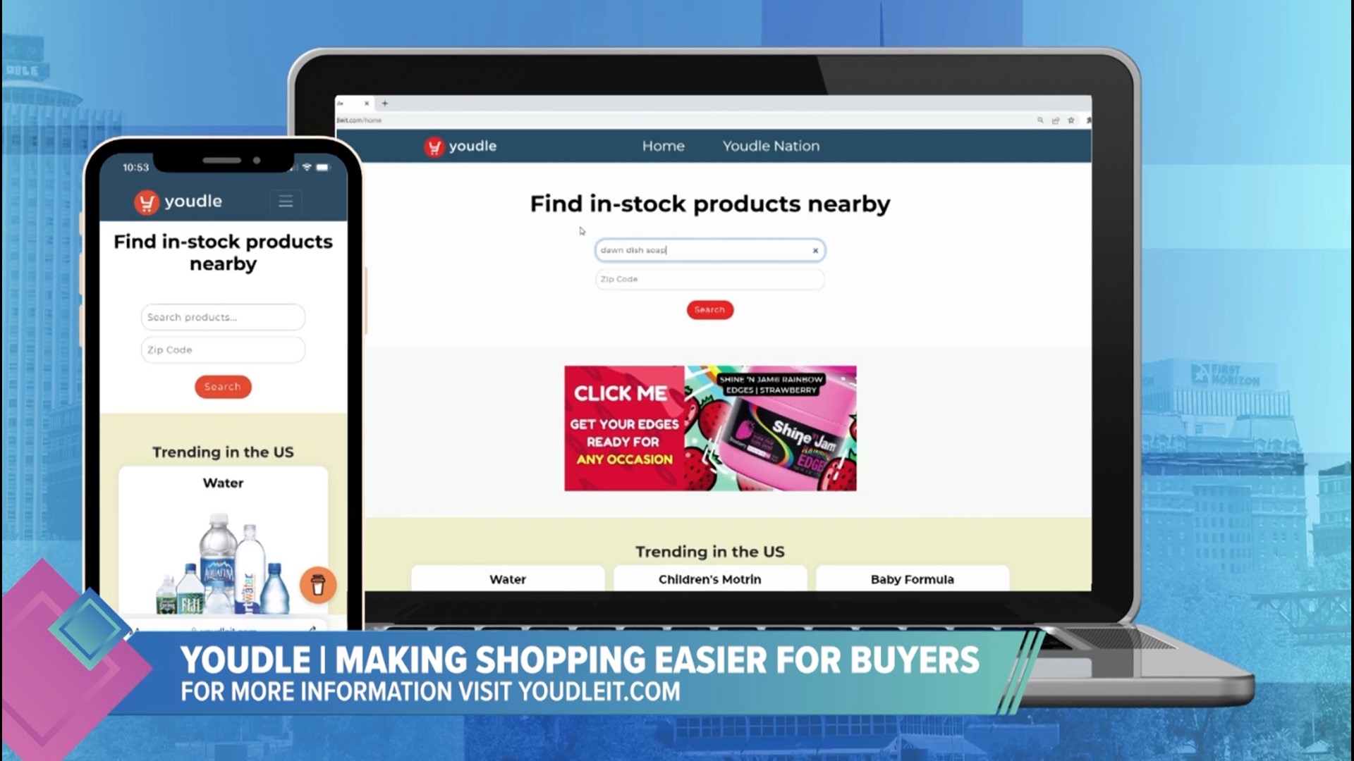 Can't find a product? Need a better bargain? Youdle has you covered! With its mobile-friendly website, you can search for the best deal and availability.