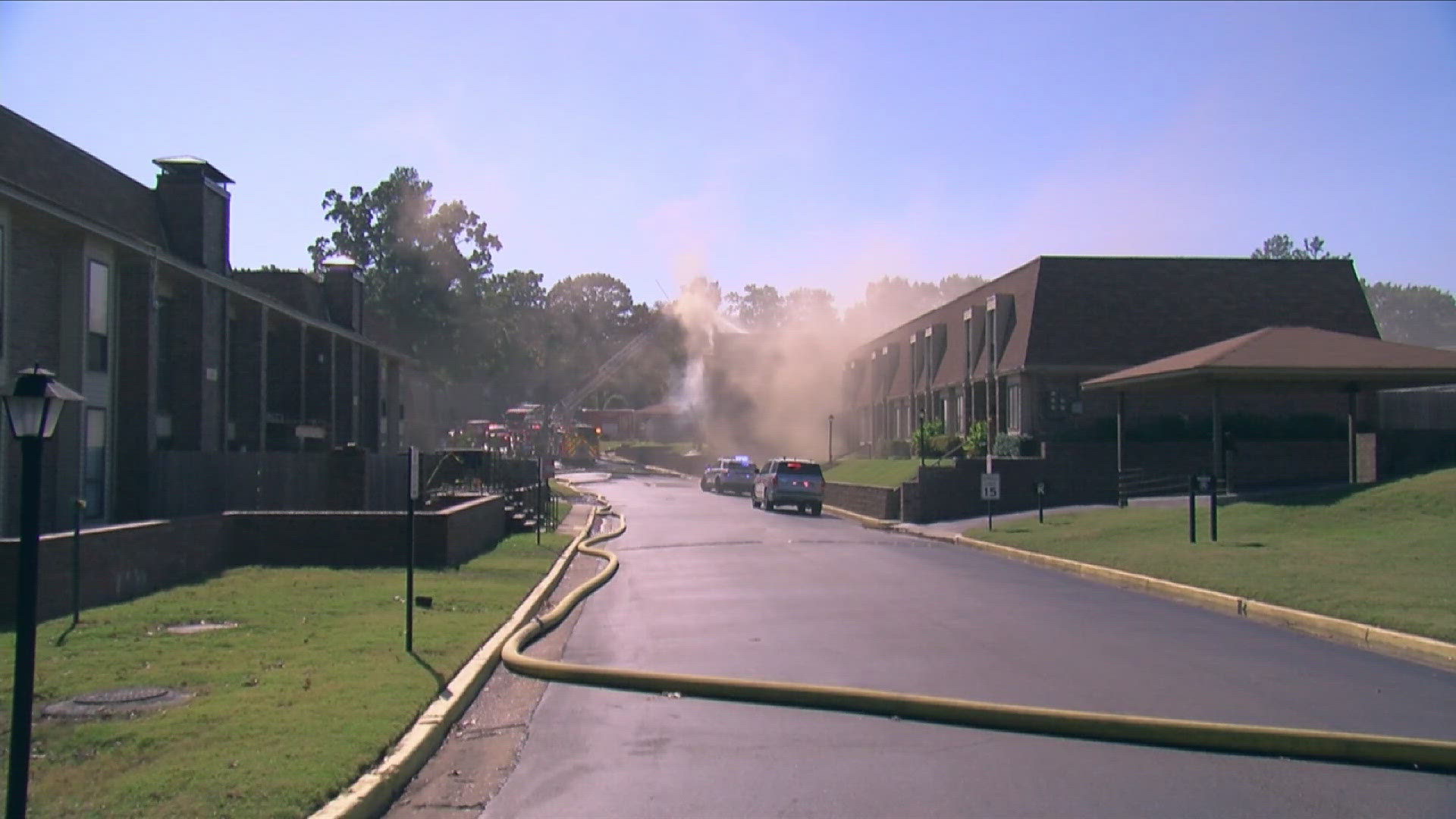 The fire happened Wednesday, Oct. 30, at the Fountain Square Condominiums on the 1800 block of Poplar Woods Cir.