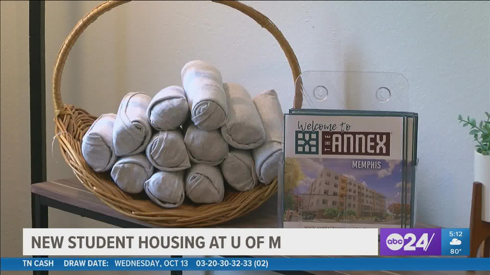 A ribbon cutting ceremony was held for the Annex of Memphis, which will provide homes closer to campus.