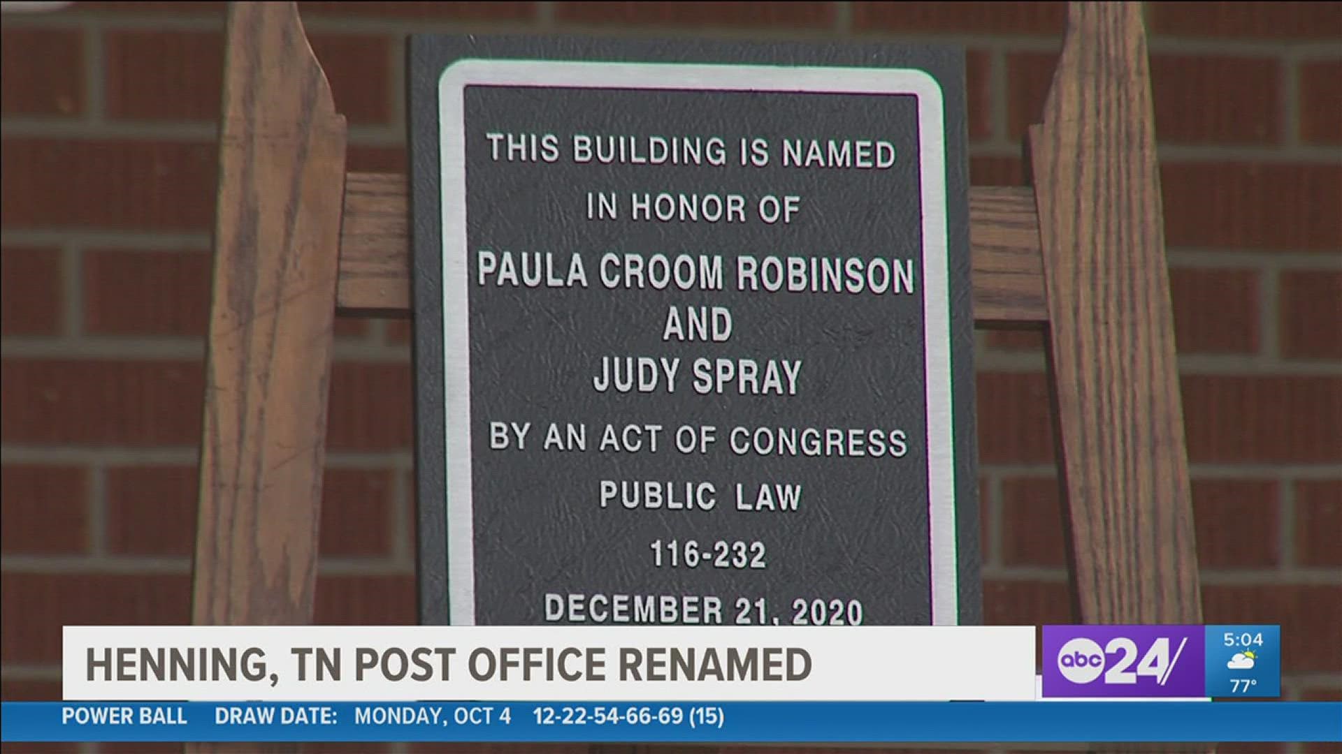 Judy Spray and Paula Robinson were working at the time when a father and son robbed the post office and shot the two women.