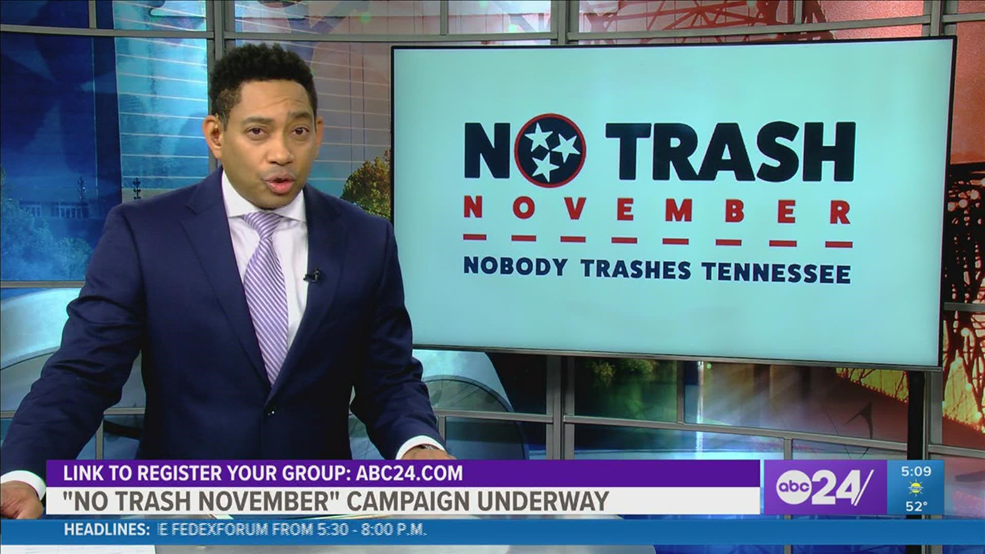 TDOT’s Nobody Trashes Tennessee has launched its statewide cleanup; partnering with Keep Tennessee Beautiful and Adopt-A-Highway groups