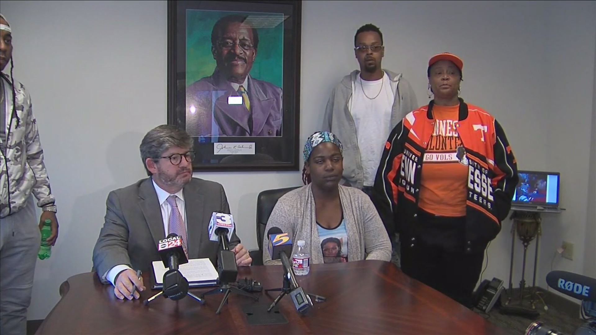 Family of man shot & killed by business co-owner holds news conference