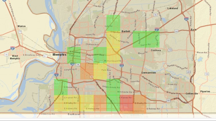 Memphis Light, Gas and Water - Outage Map