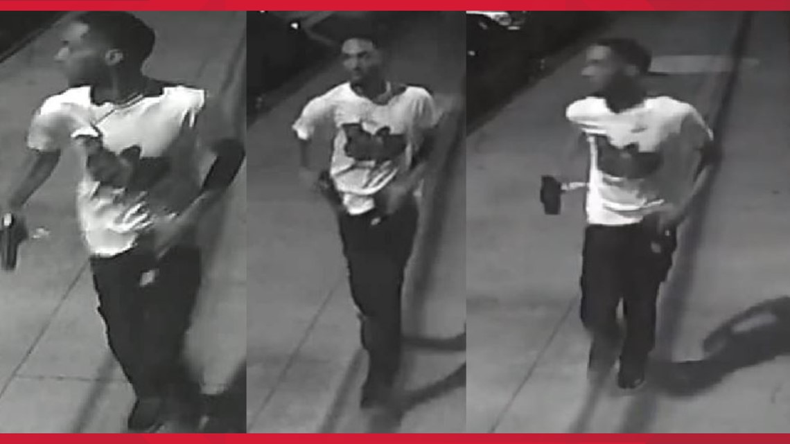 Surveillance video released of suspect in weekend shooting