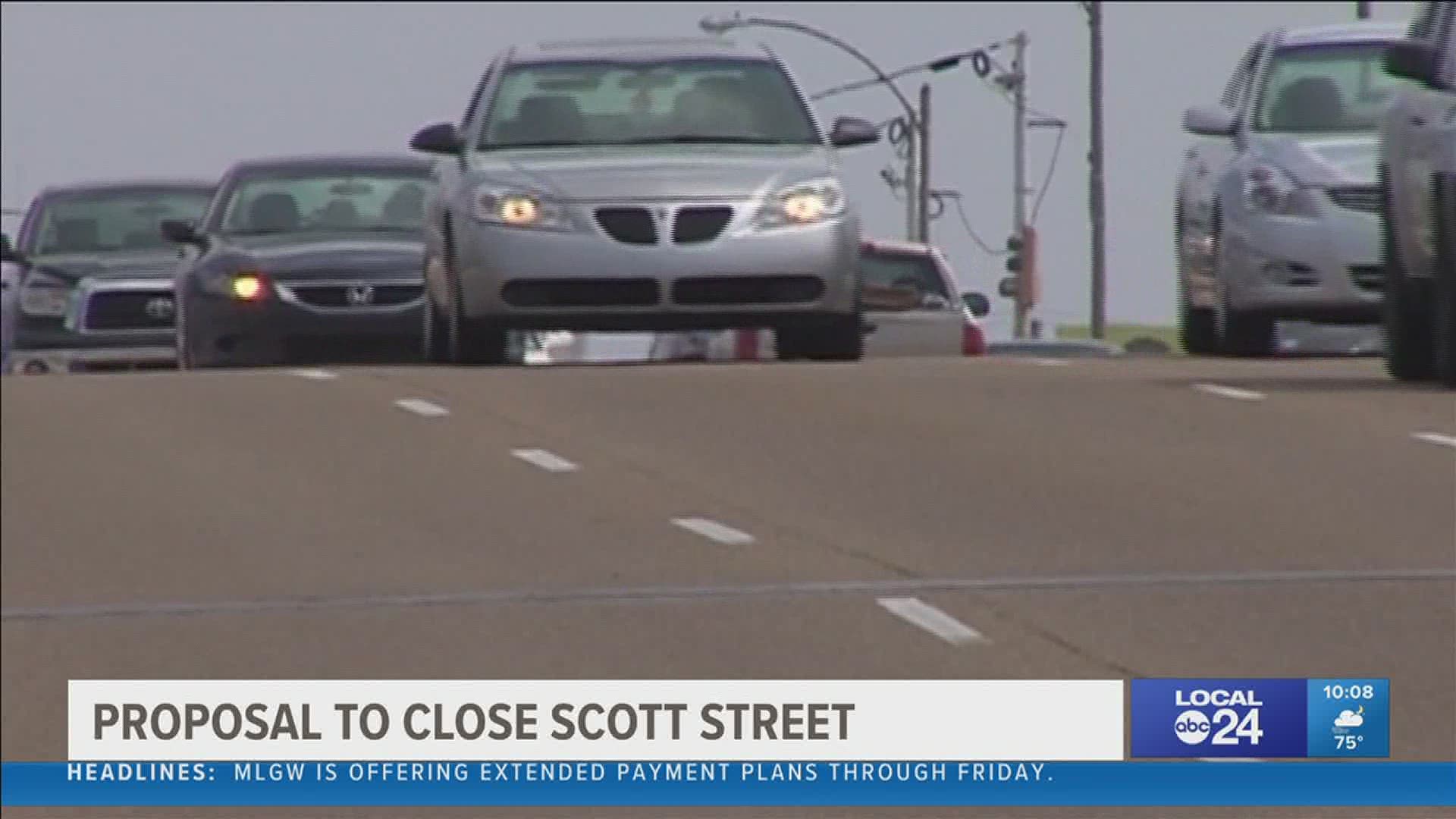 There are talks of closing off Scott Street, which is a helpful way around town.