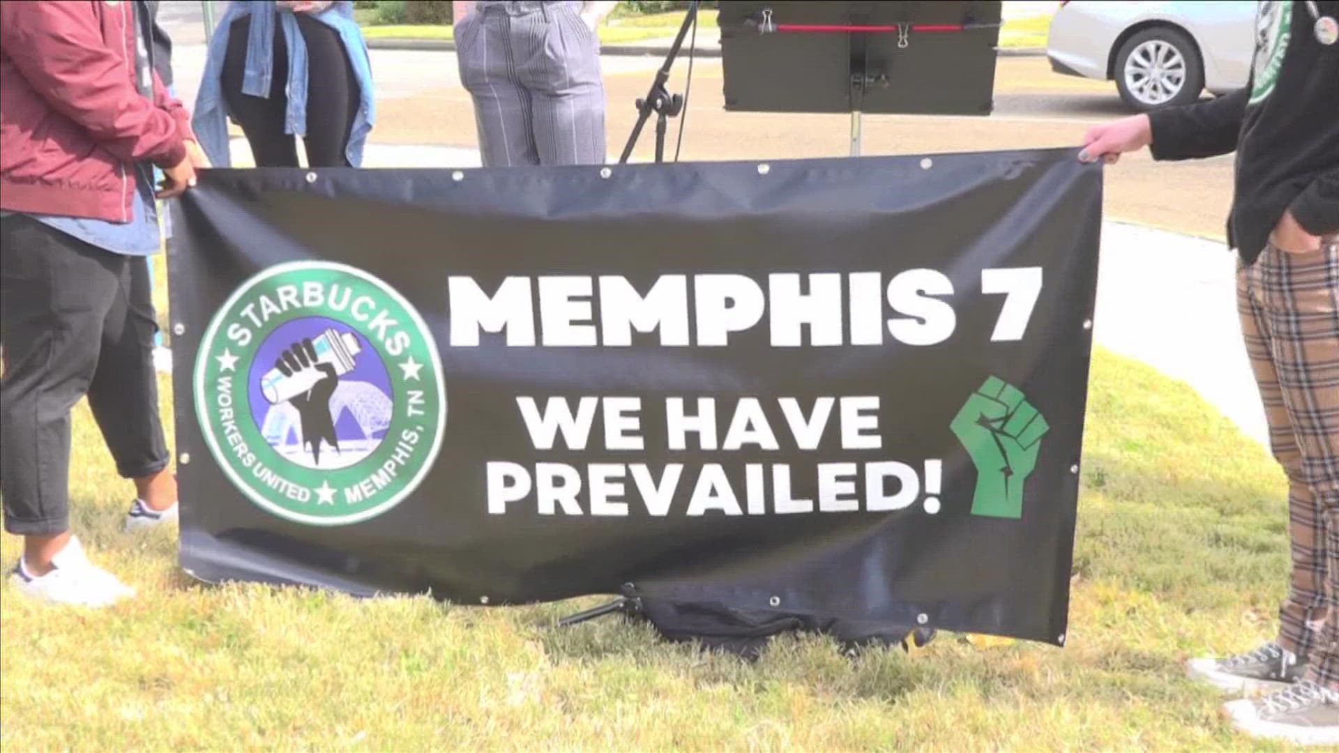 Starbucks was forced to rehire "The Memphis Seven" officially on Saturday. These seven took their case of being unjustly fired to the National Labor Relation Board.