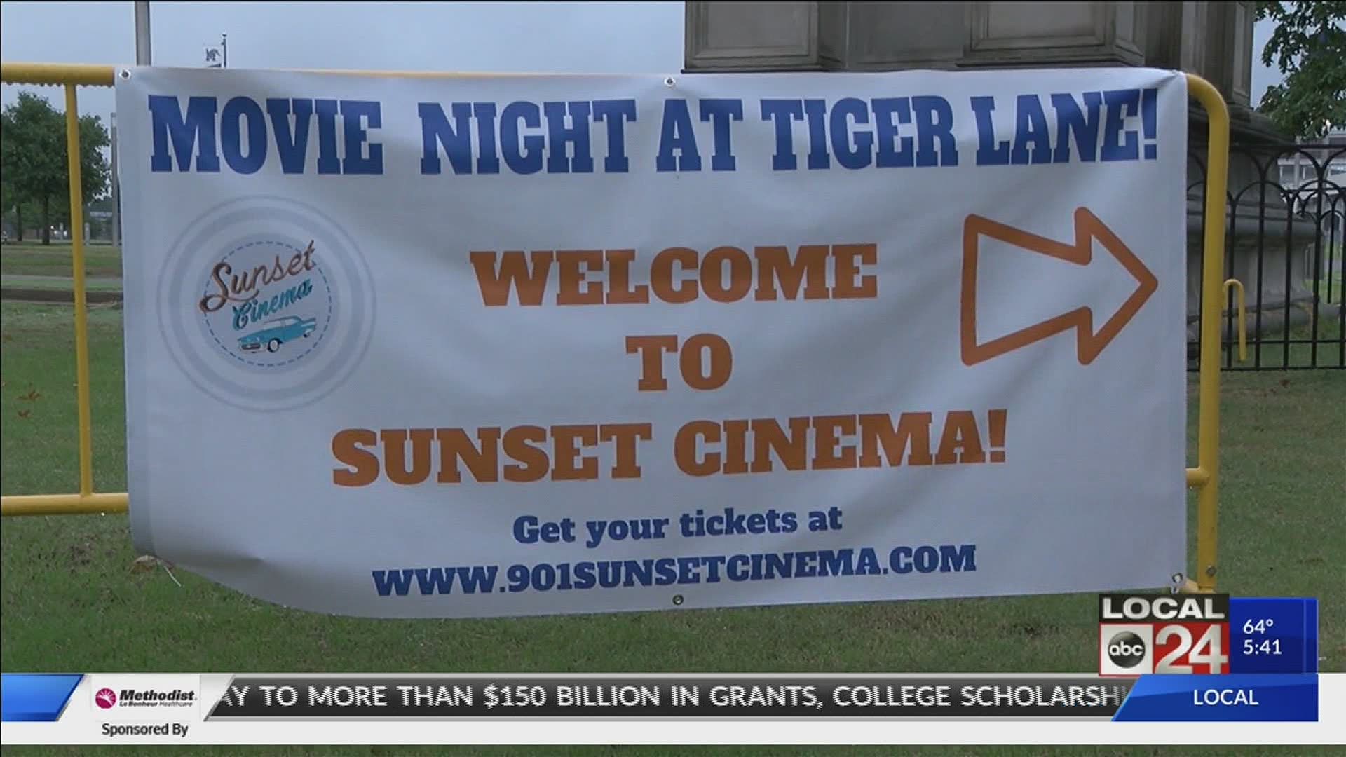 901 Sunset Cinema will provide a drive-in movie experience from outside the Liberty Bowl.