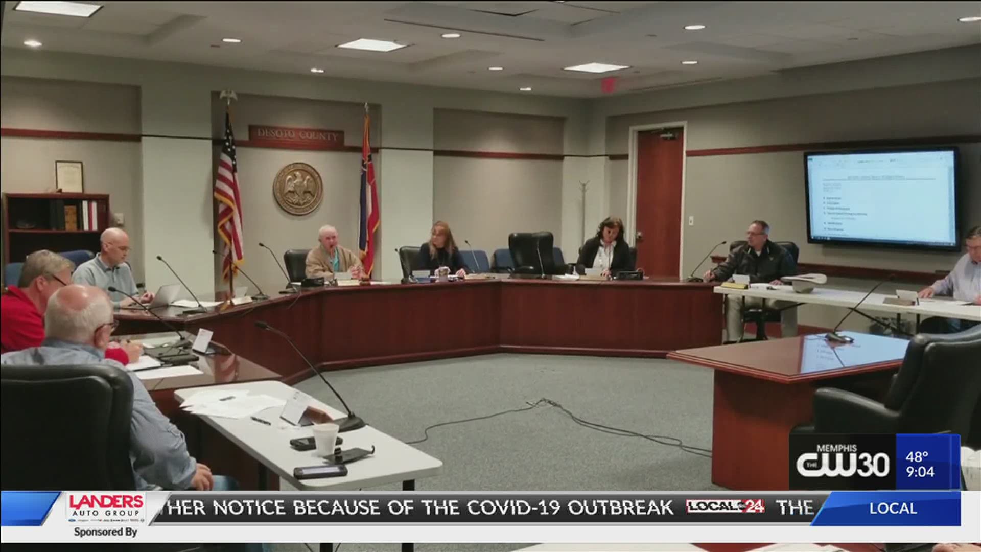 A SPECIAL BOARD MEETING WAS HELD SUNDAY TO DISCUSS THE LATEST PROCEDURES FOR DESOTO COUNTY.