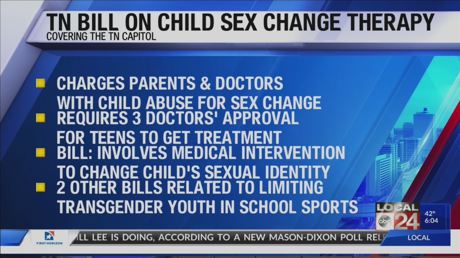 Tennessee bill would charge doctors & parents with child abuse for allowing children to undergo sexual identity change therapy