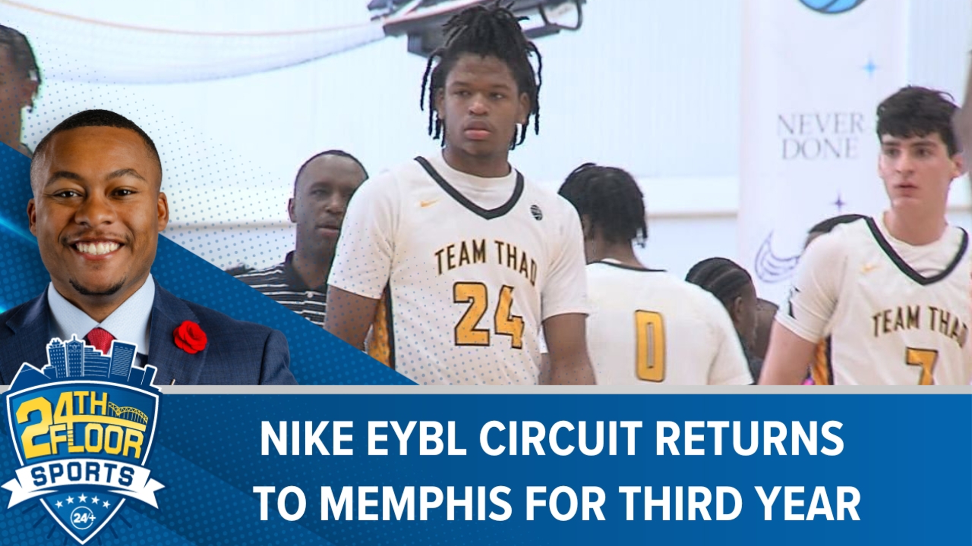 Nike EYBL program director for Team Thad, Norton Hurd IV, joins the show to discuss a big high school hoops weekend in Memphis with ABC24's Avery Braxton.
