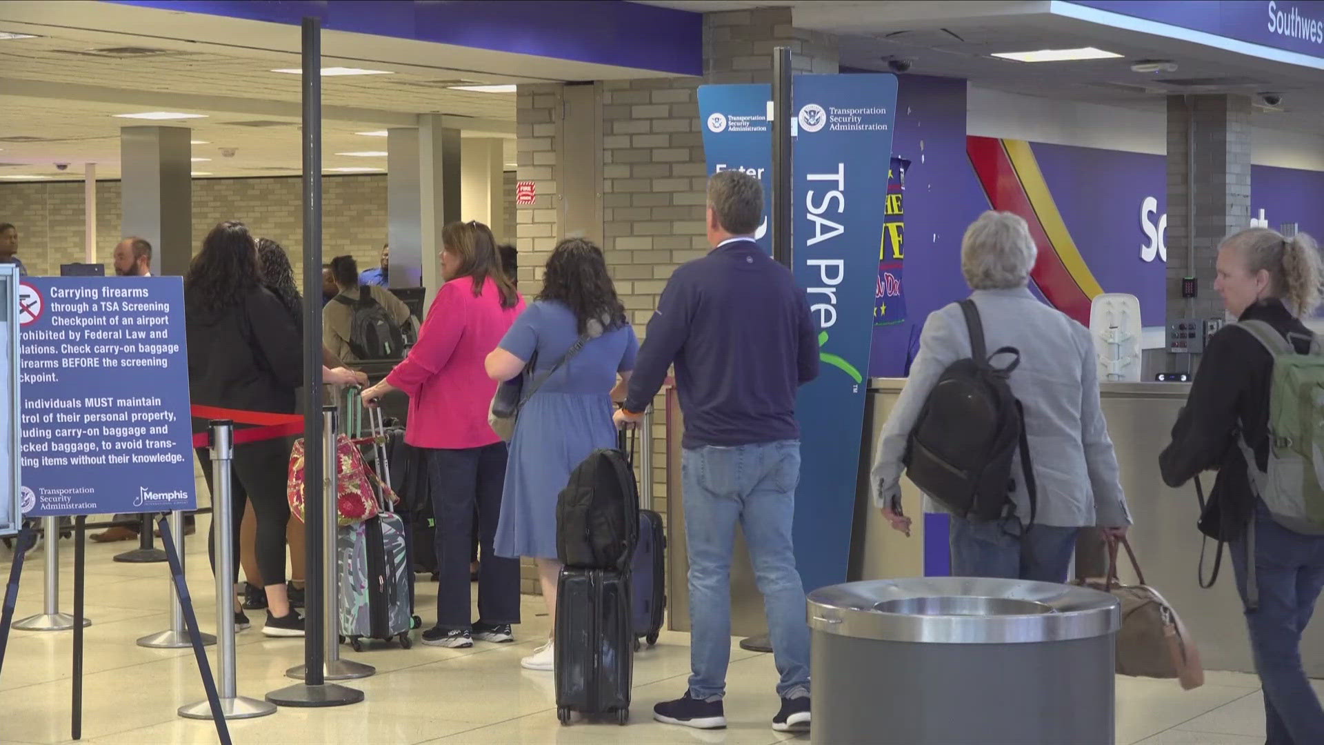 More than 101,000 people are expected to pass through the checkpoint at Memphis International Airport during July 4th weekend, according to the airport.