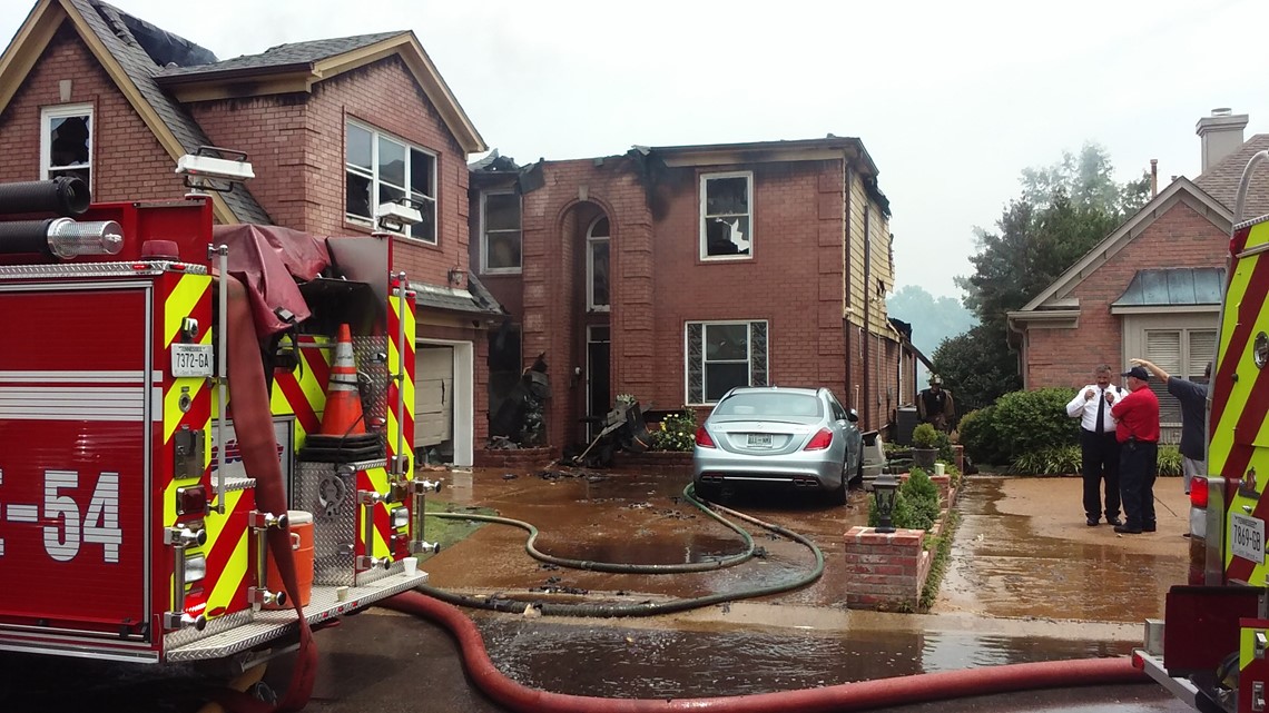 Firefighters Battle Big House Fire In Cordova