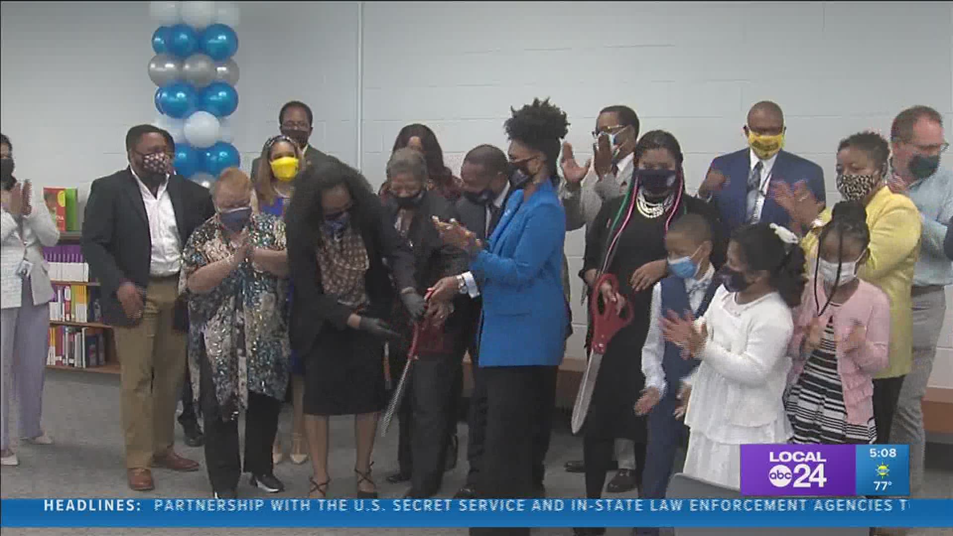 The new building merges students from three schools in an under-served area of south Memphis.