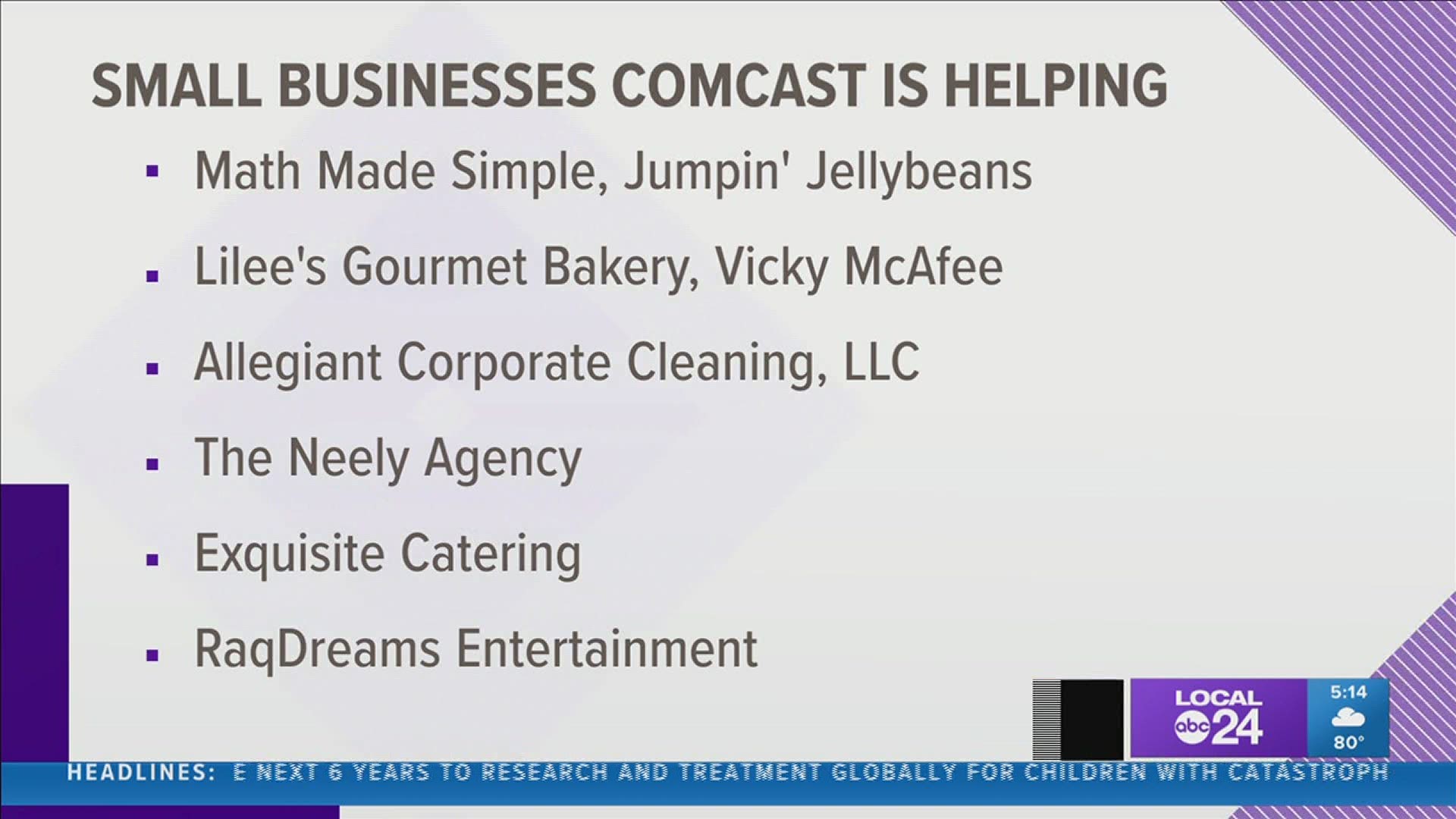 It's all part of the company's Comcast Rise program helping small businesses across the U.S.
