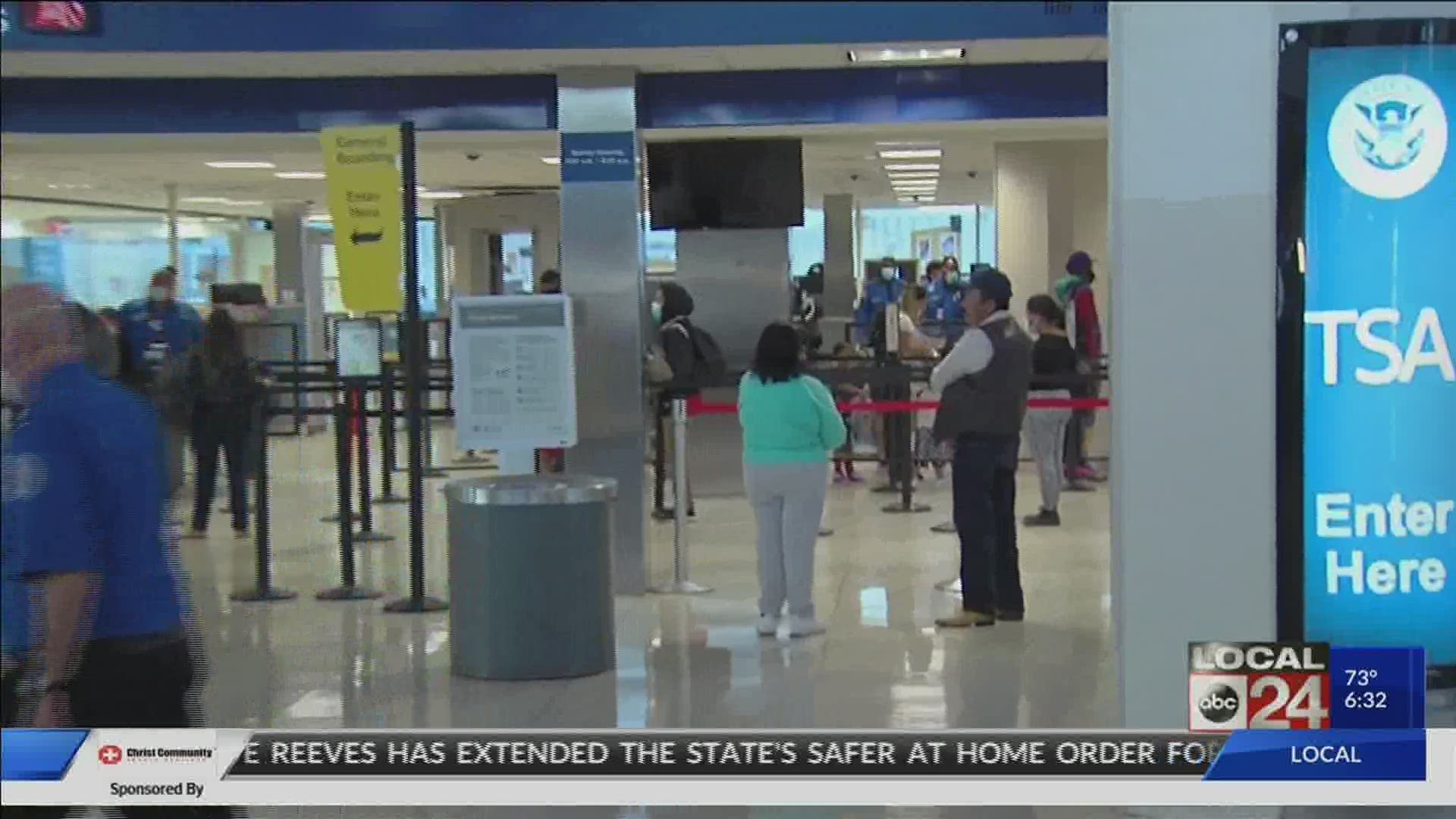 Memphis International Airport saw a small increase of travelers for the holiday weekend, but the numbers are still down 80% from last year.