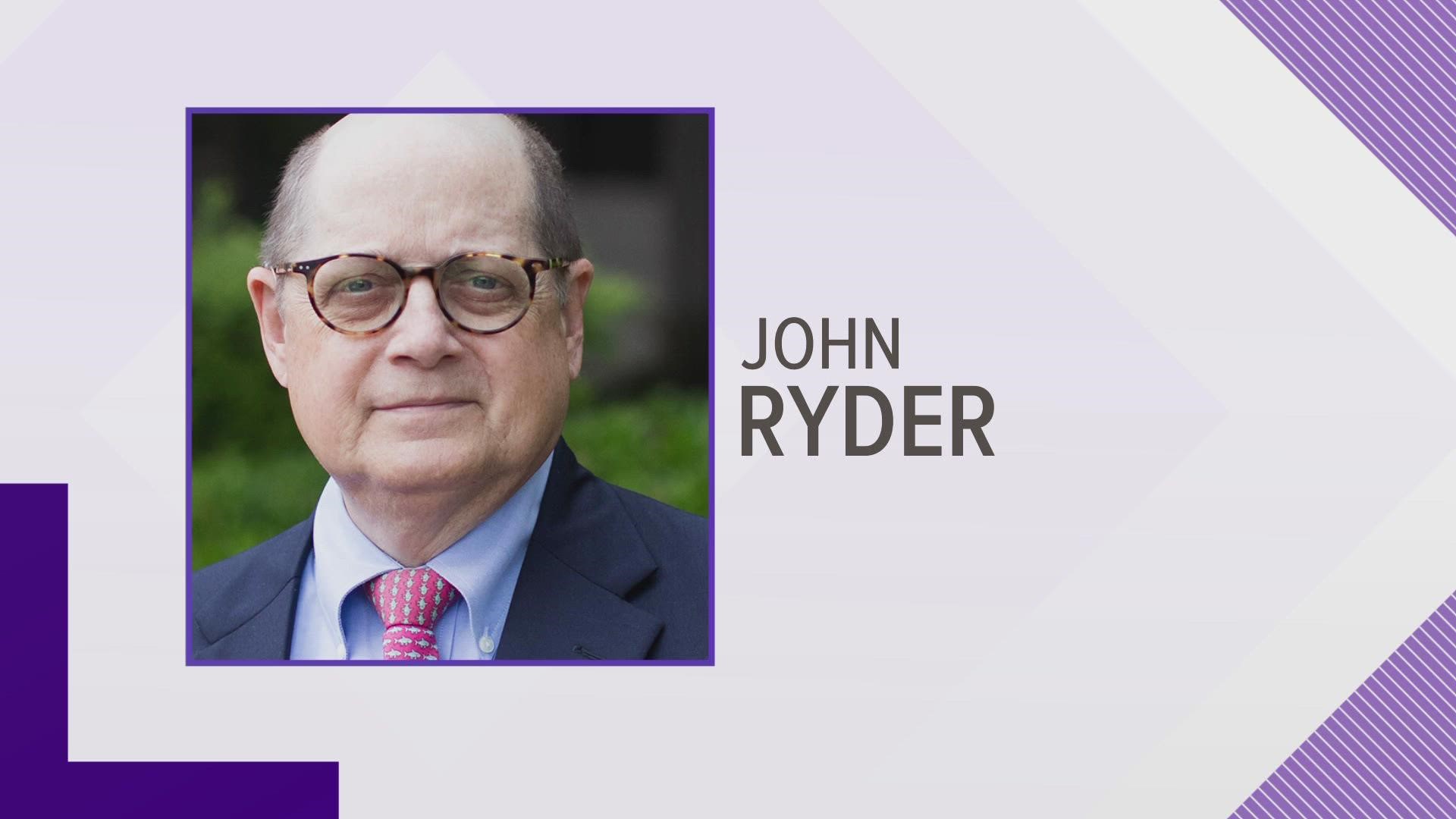 John Ryder, who was a board member of the Tennessee Valley Authority and former Trump appointee, has died after a long battle with cancer. Ryder was from Memphis.