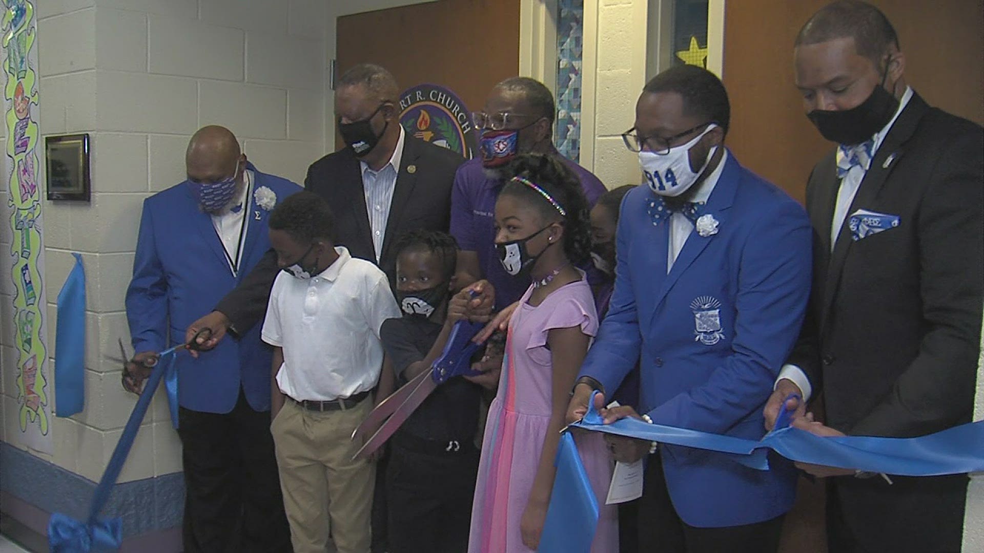 The store was dedicated to the Tau Iota Memphis Chapter of Phi Beta Sigma Fraternity, who donated $10,000 to the effort.
