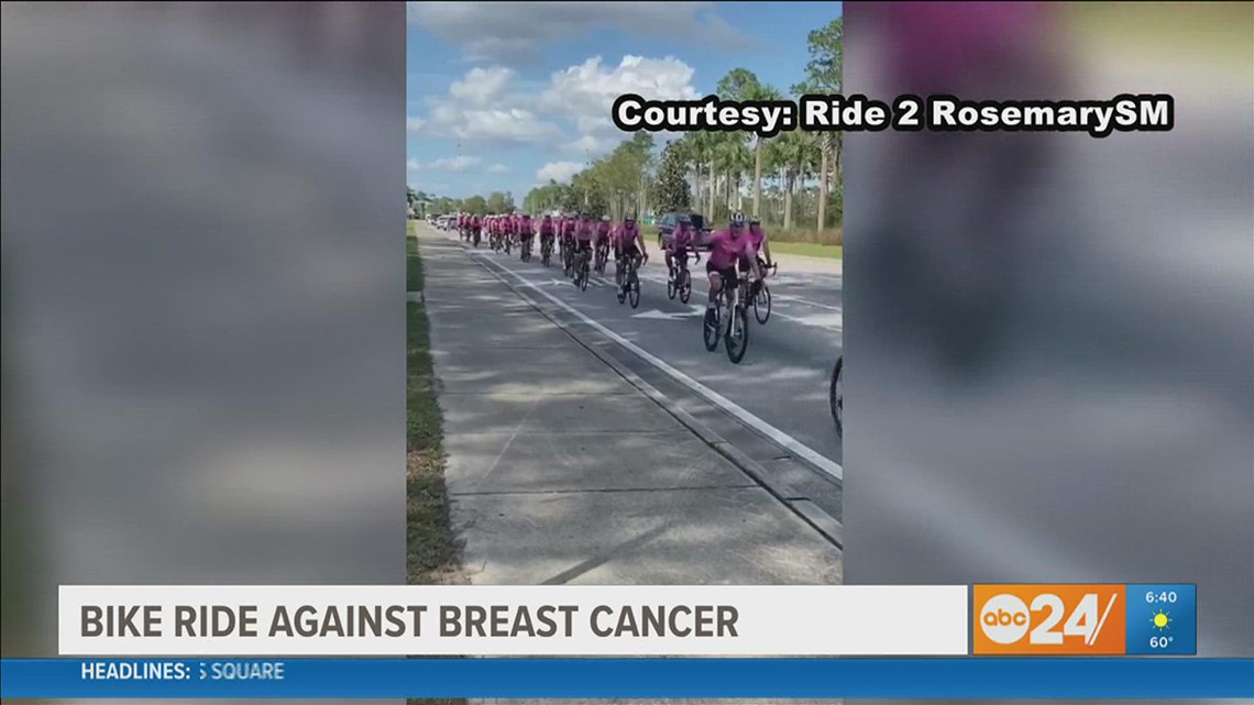 Men cycling from Germantown to Rosemary Beach, Florida, to raise money for breast cancer fight