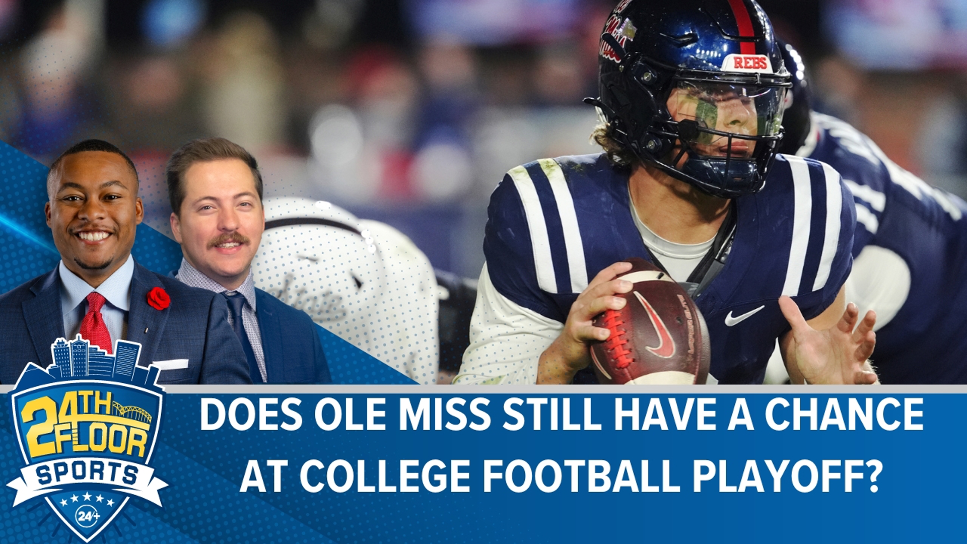 Rebels rank #15 in AP Poll; with rivalry week upsets, their CFP hopes stay alive.