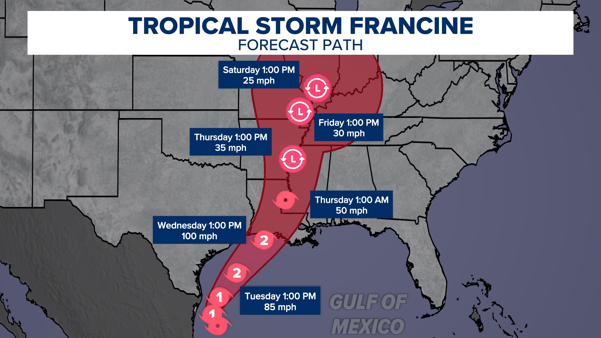 Tropical storm brings heavy rain, gusty wind to Memphis this week ...