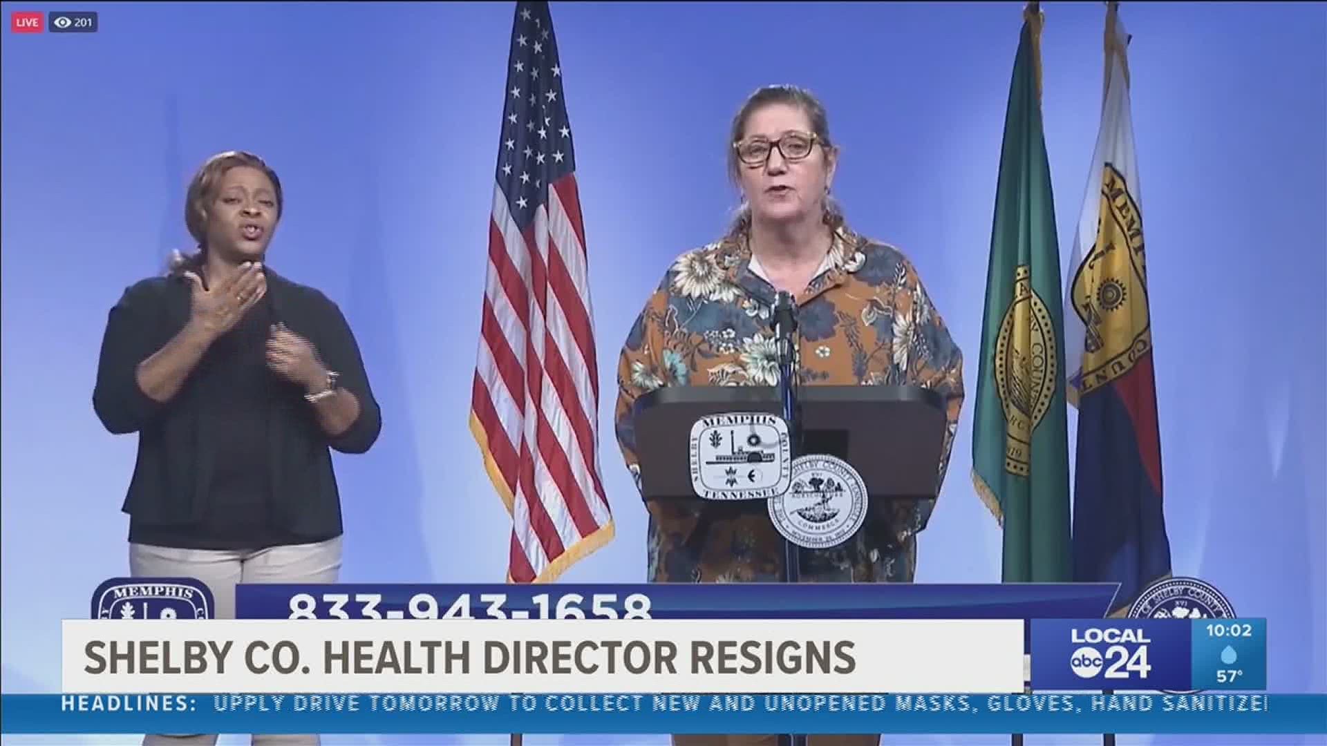Shelby County Health Department Director Dr. Alisa Haushalter resigned Friday following the announcement of an investigation into expired and stolen vaccines.