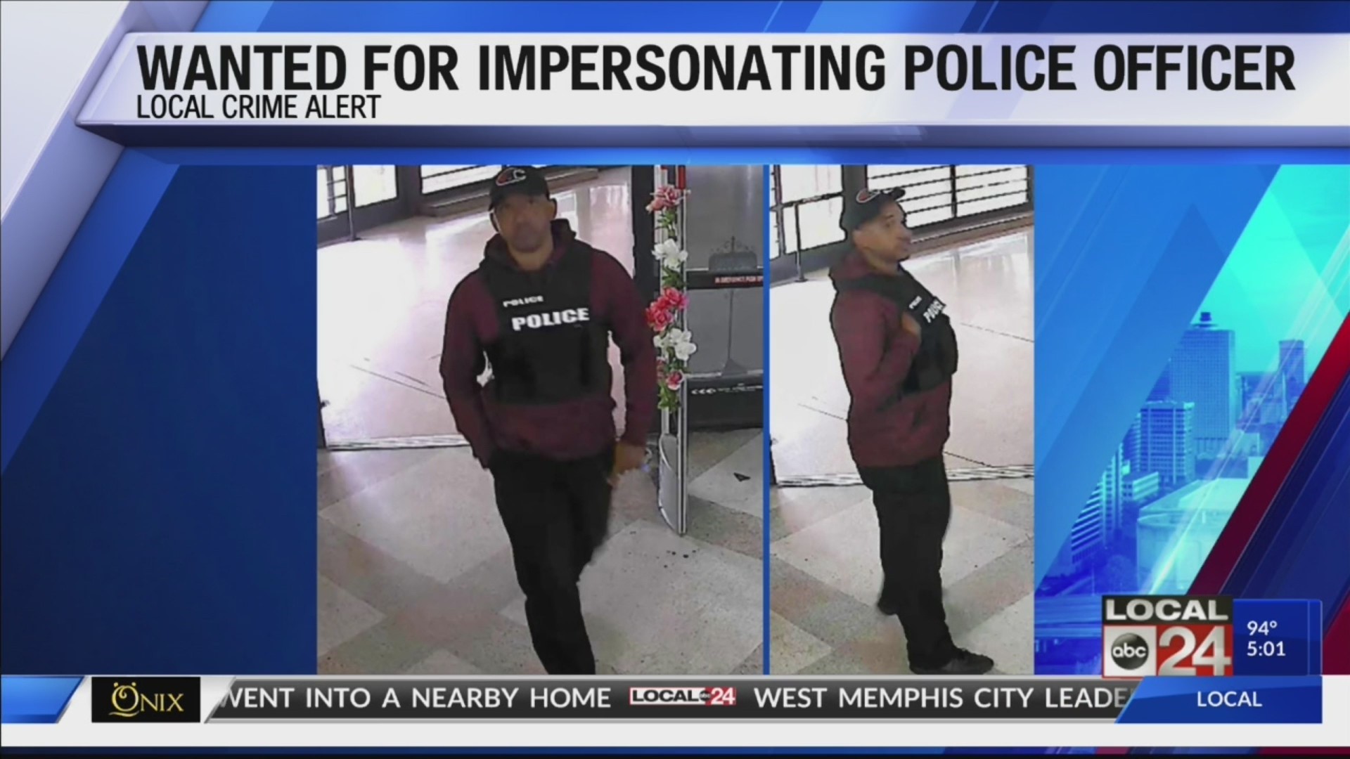 Man wanted for impersonating police officer
