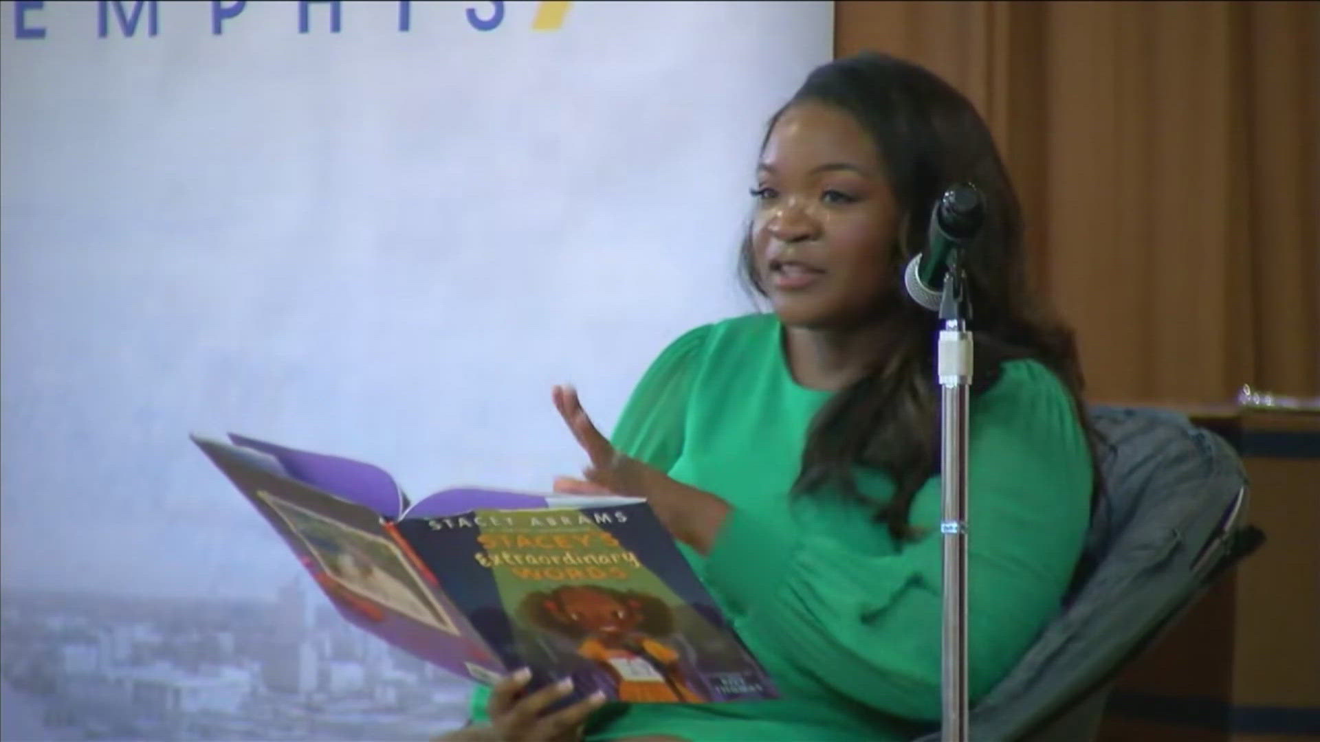 The event featured ABC24's second annual book giveaway under the station's "Reading Wizard" program.