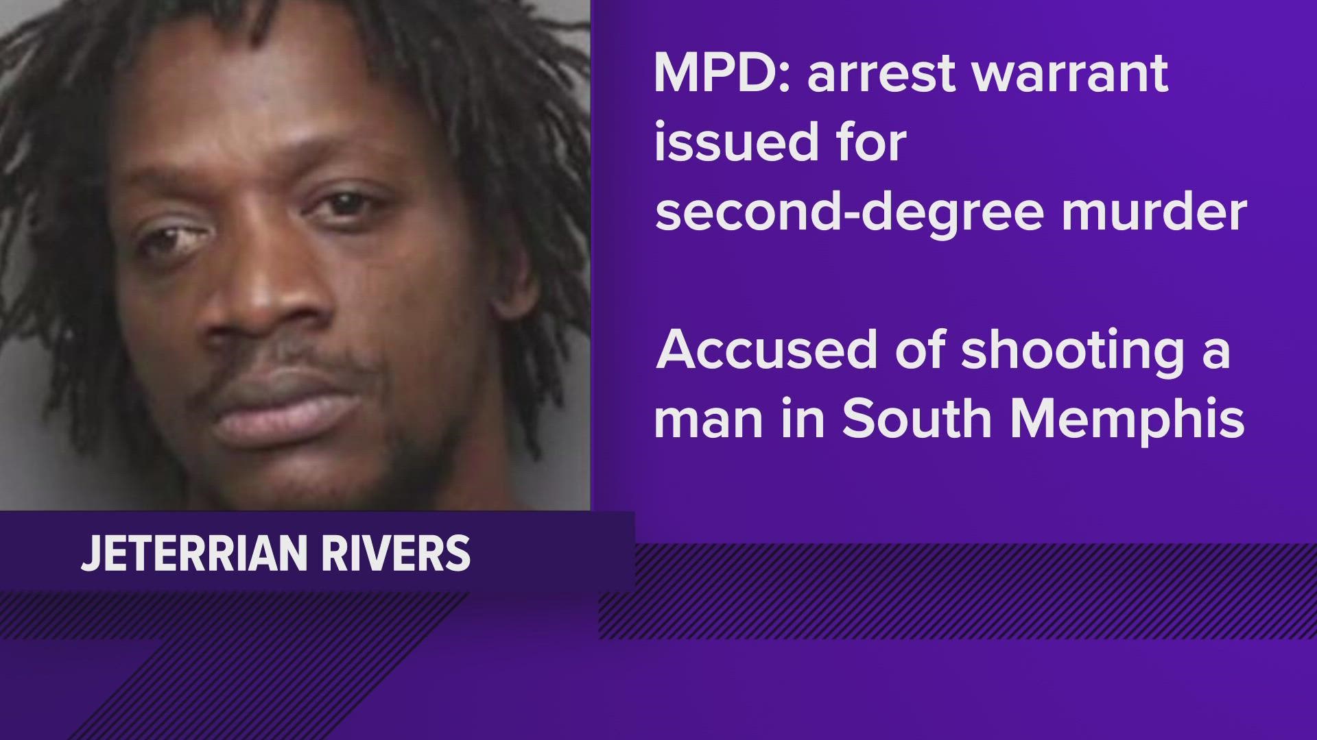 An arrest warrant for second degree murder has been issued for Jeterrian Rivers.