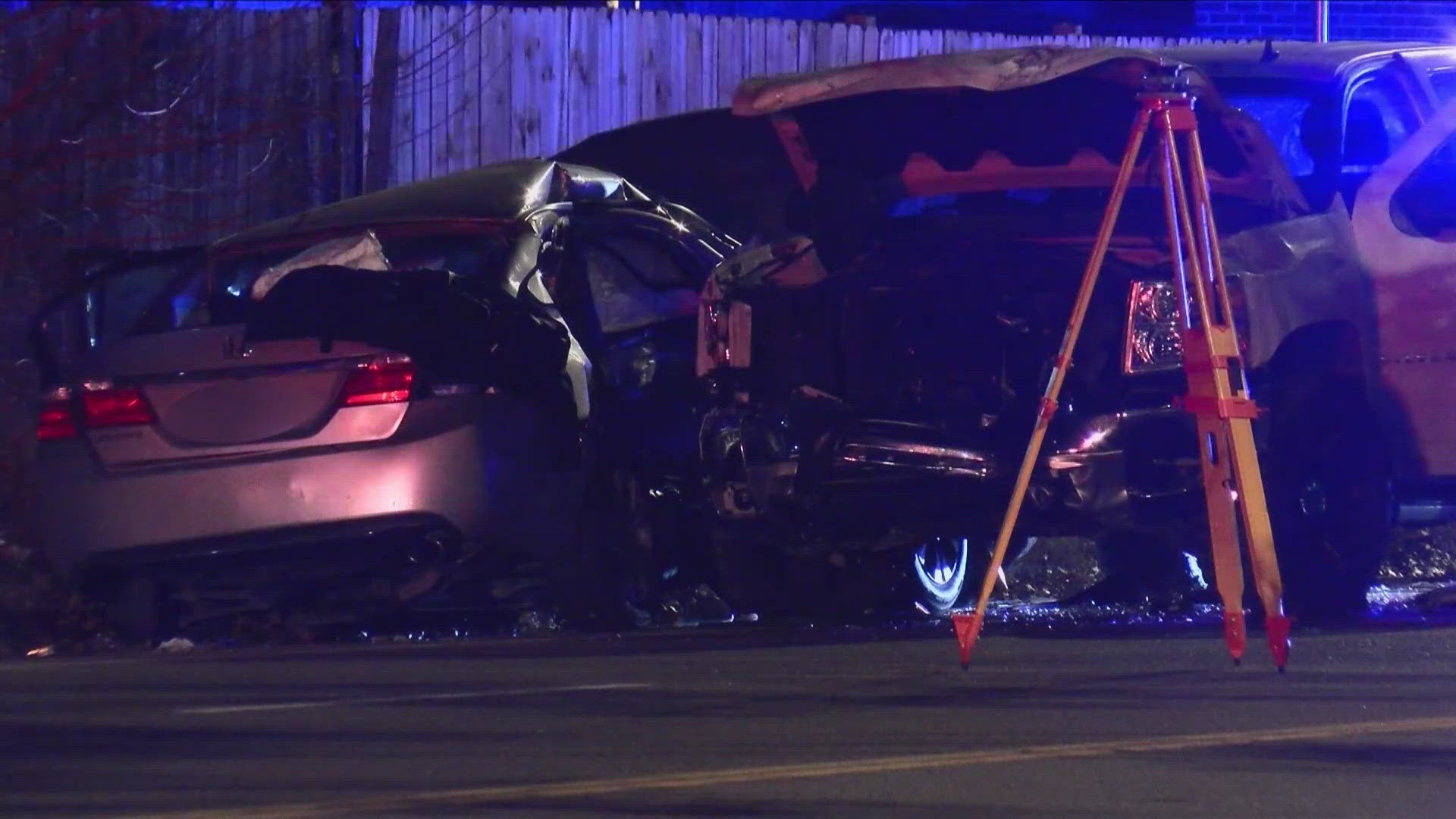 Memphis police responded to the two-vehicle crash Friday, Dec. 13, shortly after midnight at National Street and Rockwood Avenue.