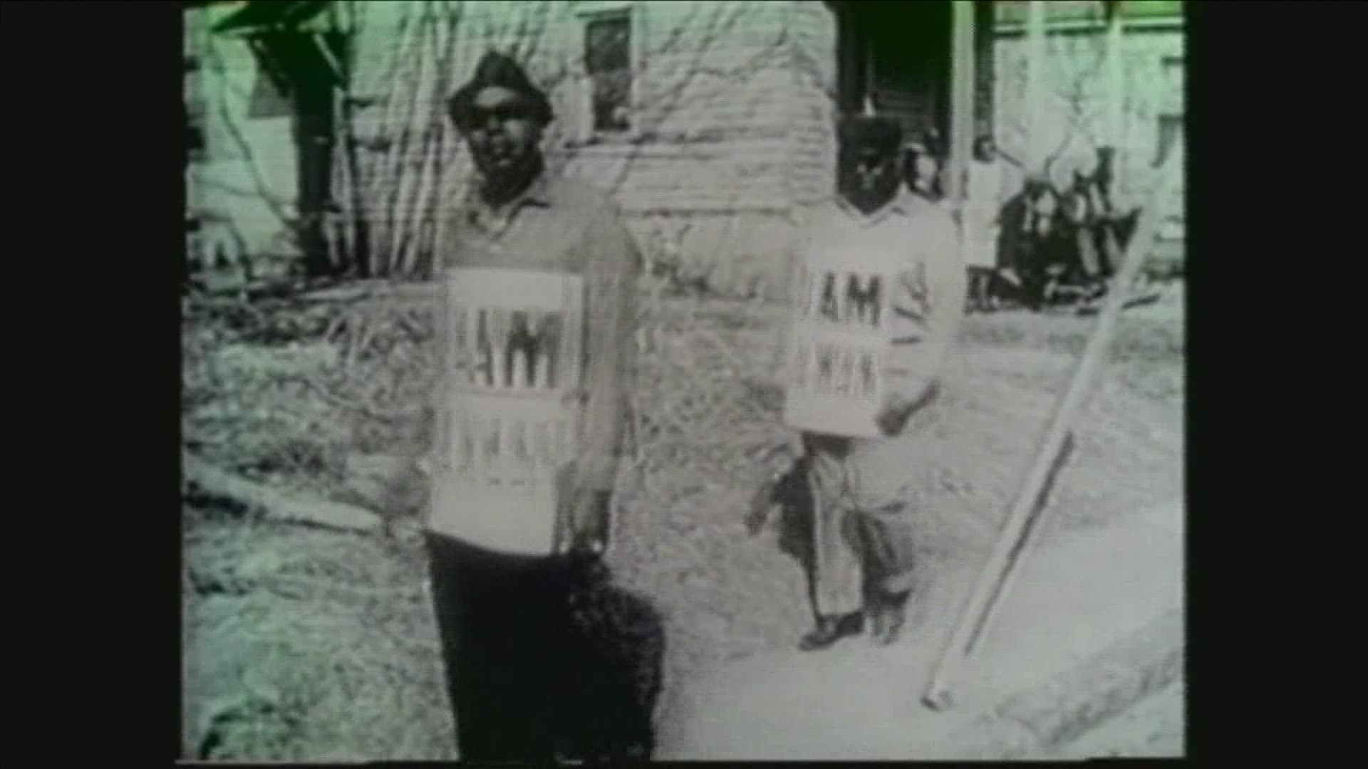 Calhoun was a teen in 1968 when he helped create the now-iconic "I Am A Man" signs.