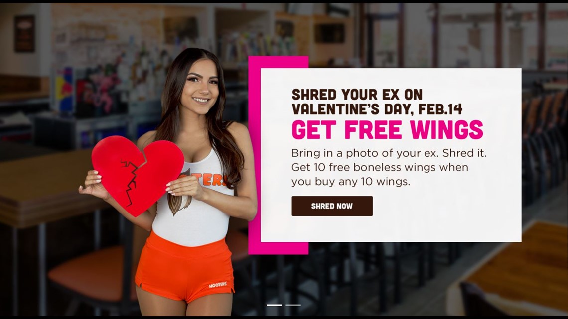 shred your ex get free wings at hooters for valentine s day localmemphis com