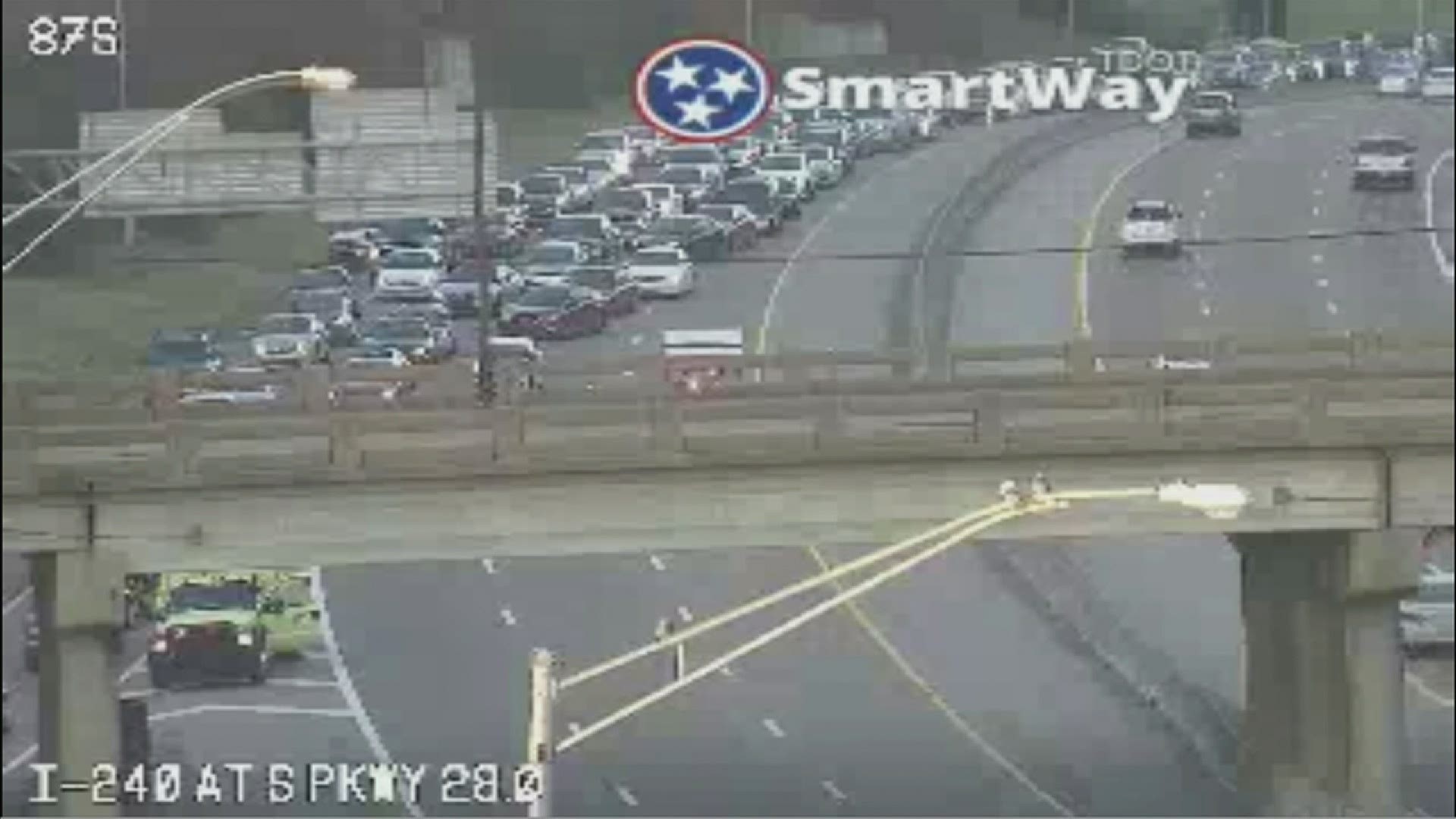 MPD has shutdown lanes of traffic on I-240 southbound near the S. Parkway exit after an interstate shooting Saturday evening