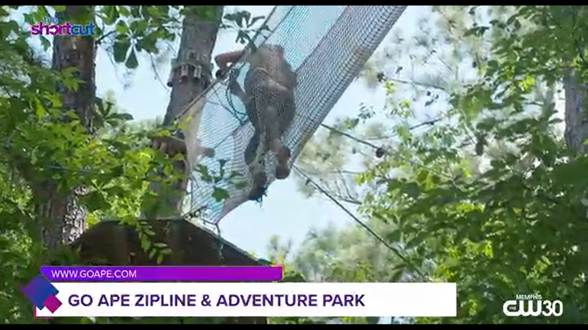 Whether you're into climbing or something else, check out what Memphis has to offer for the outdoor adventurous types at Go Ape Park in this week's "The Shortcut!"