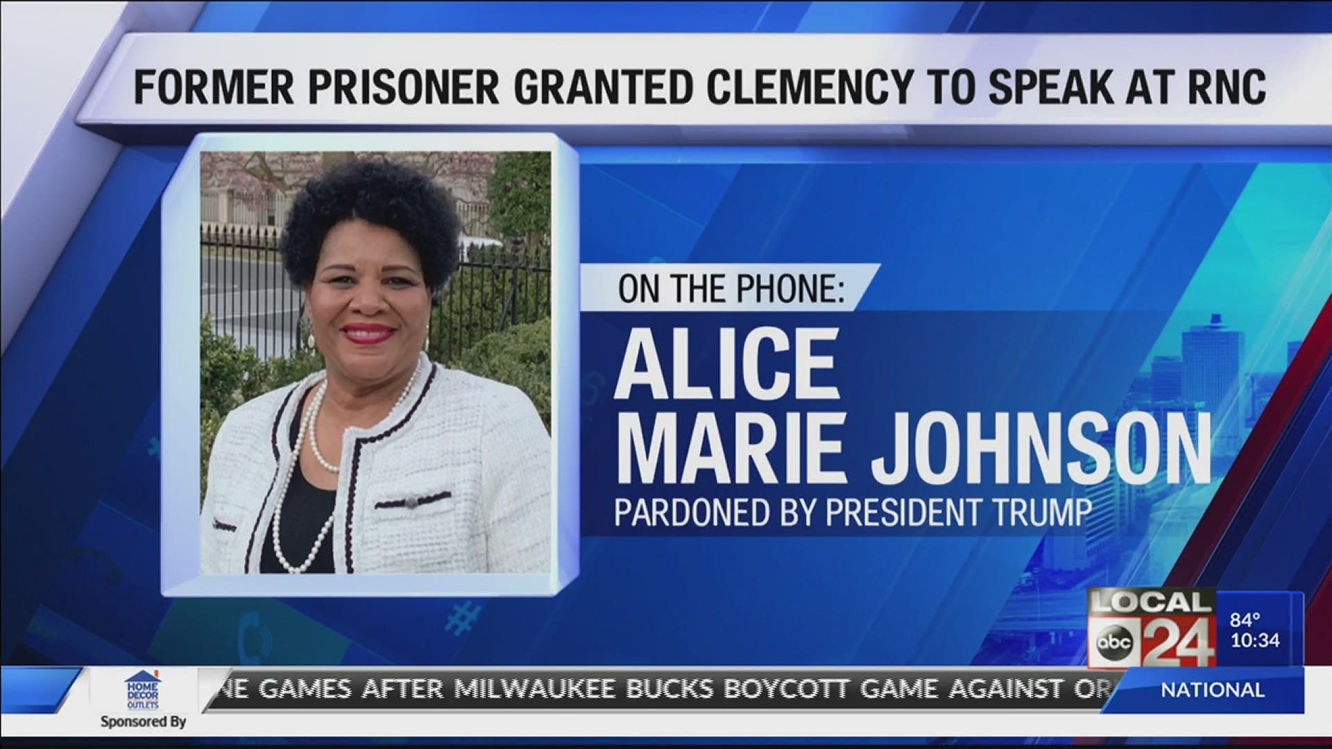 Johnson, who was granted Clemency by President Trump in 2018 will share her story and speak about criminal justice reform in the Rose Garden.