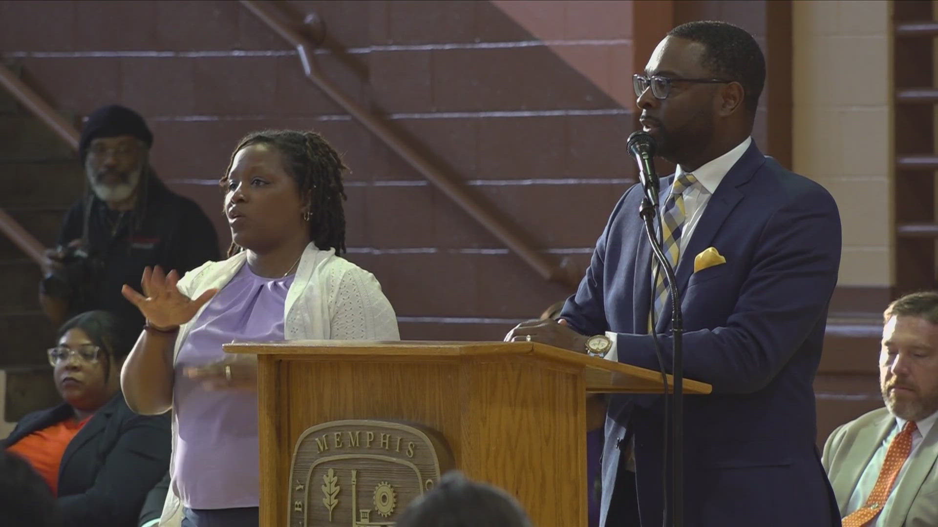 Over 100 people gathered at the Orange Mound Community Center for Mayor of Memphis Paul Young’s town hall.