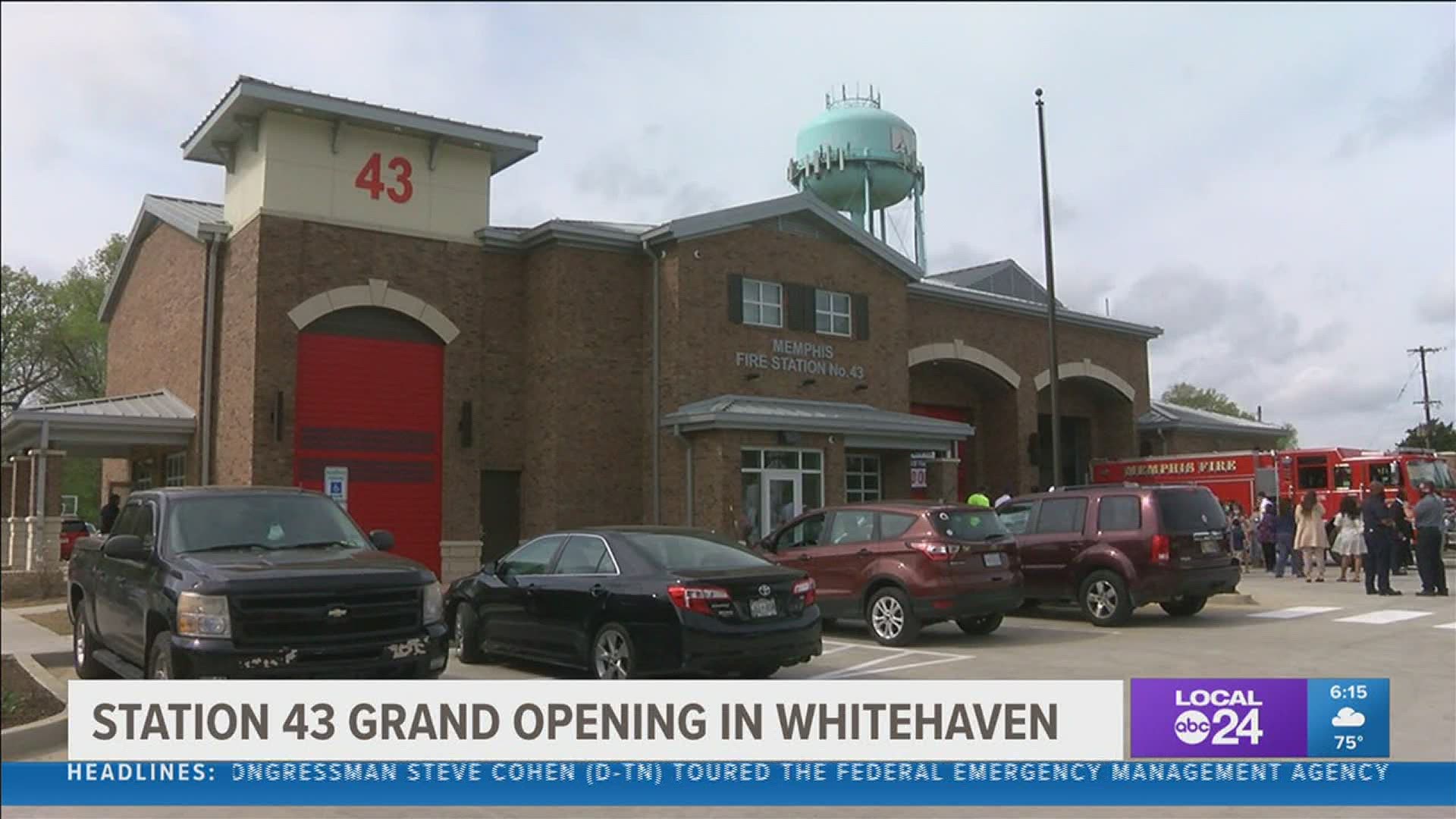 Station 43 held a ribbon-cutting grand opening Wednesday. The station is on East Holmes Road.