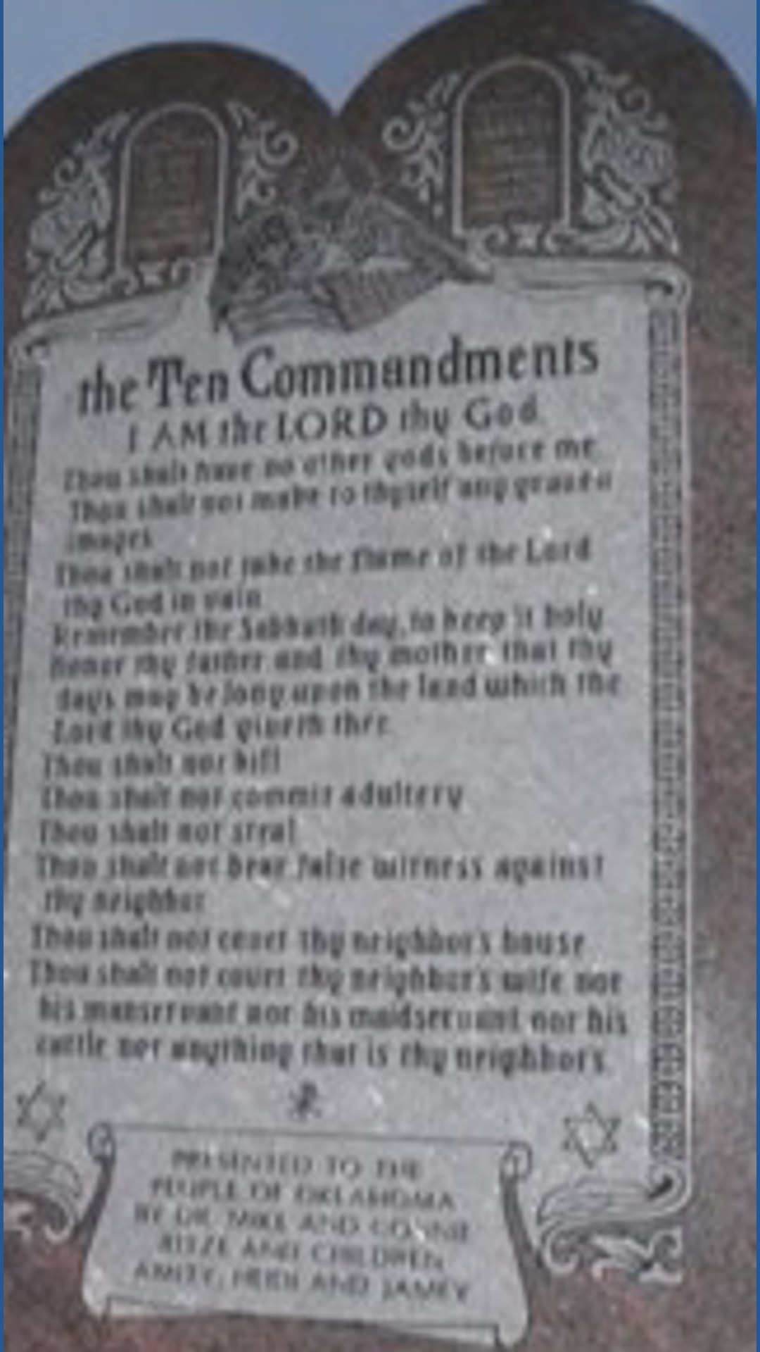 Ten Commandments Bill Tennessee House advances bill allowing Ten Commandments displays in ...