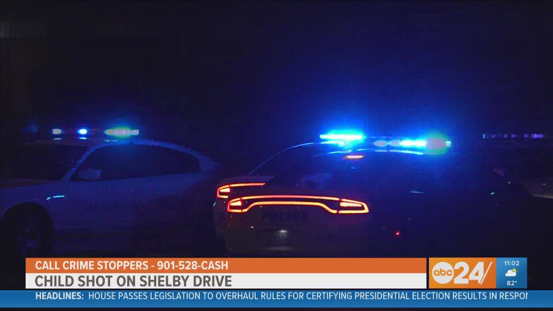 Memphis police said officers responded to a shooting near the 6100 block of East Shelby Drive at 9:15 p.m. Thursday.