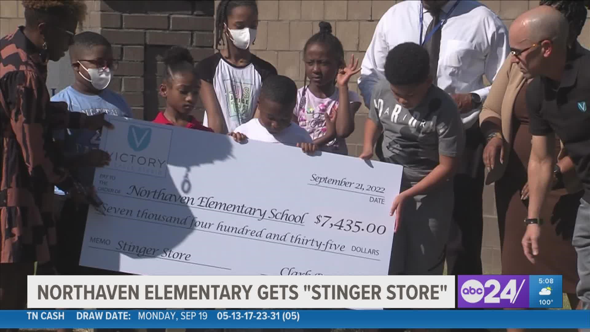 The "Stinger Store" is part of behavior, discipline, and attendance incentives at school. Students can earn Stinger Bucks to purchase items from the store.