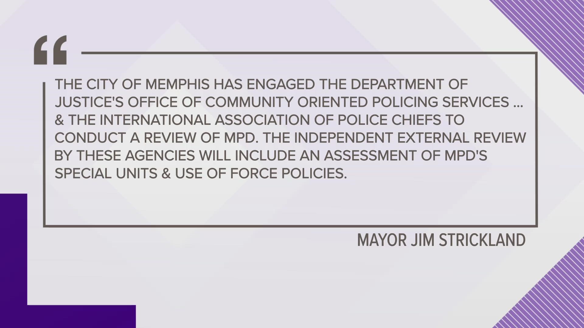 In his weekly email, Mayor Jim Strickland said the review was meant "to honor Tyre and help make sure this type of tragedy does not happen again."