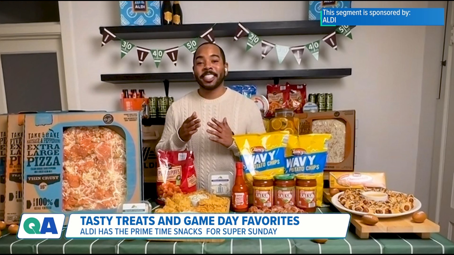 Hosting a Super Bowl party? Look no further than your local Aldi's. They're running a 25% off sale for all the best snacks to make your party a win!