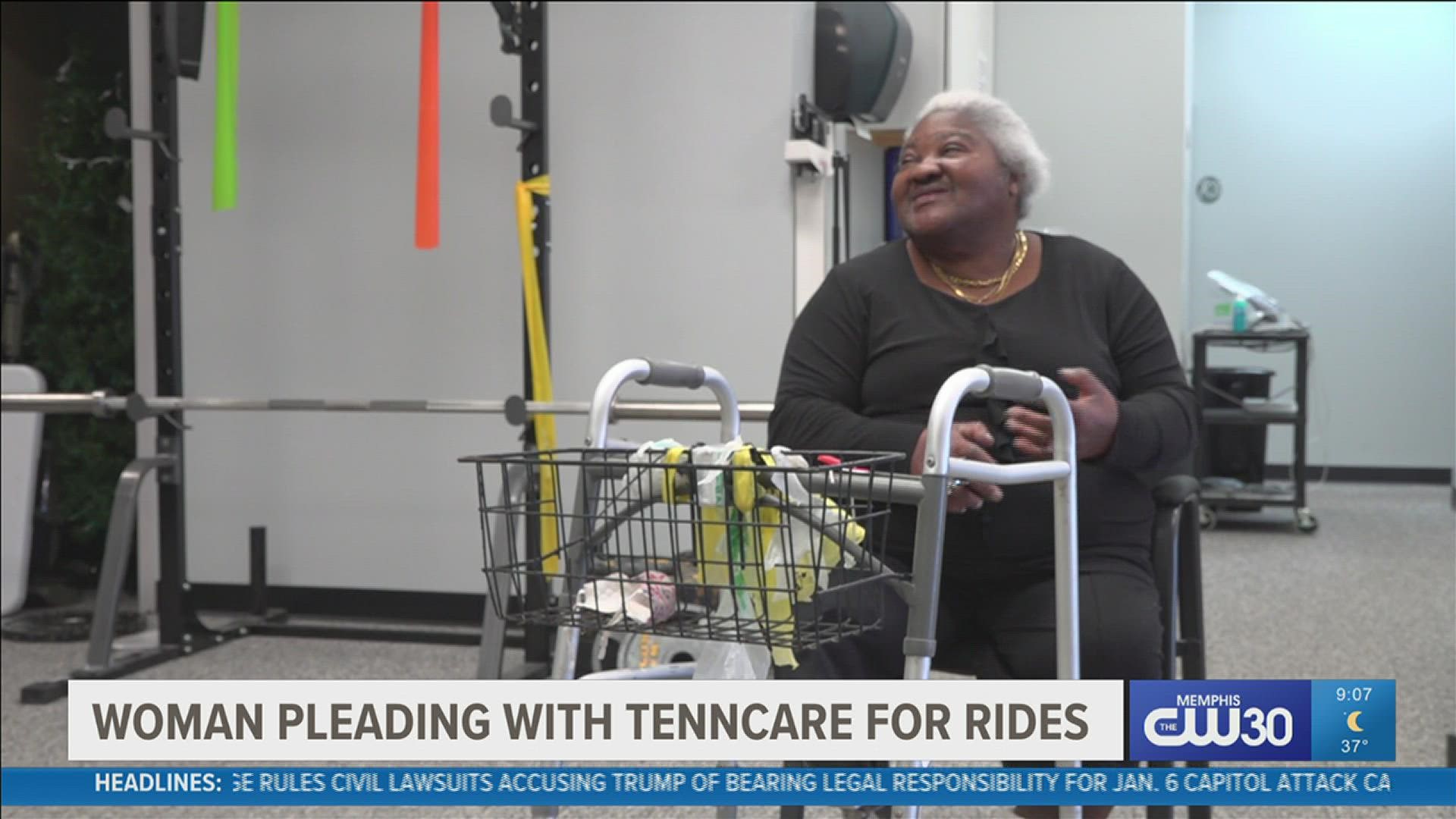 Everlina Benton's ride to the doctor's office is provided through TennCare. But according to her, the service isn't reliable.