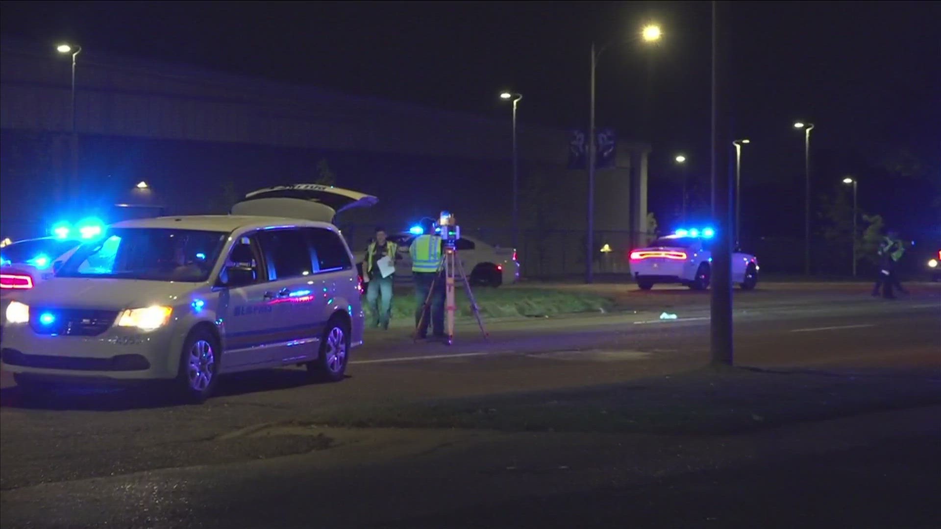 At around 9:00 p.m., MPD said they responded to a pedestrian crash in the 900 block of E. Parkway South.