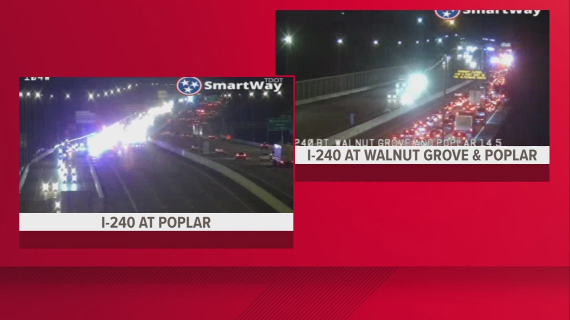 Memphis man shot and killed on interstate, I-240 W and Poplar backed up ...