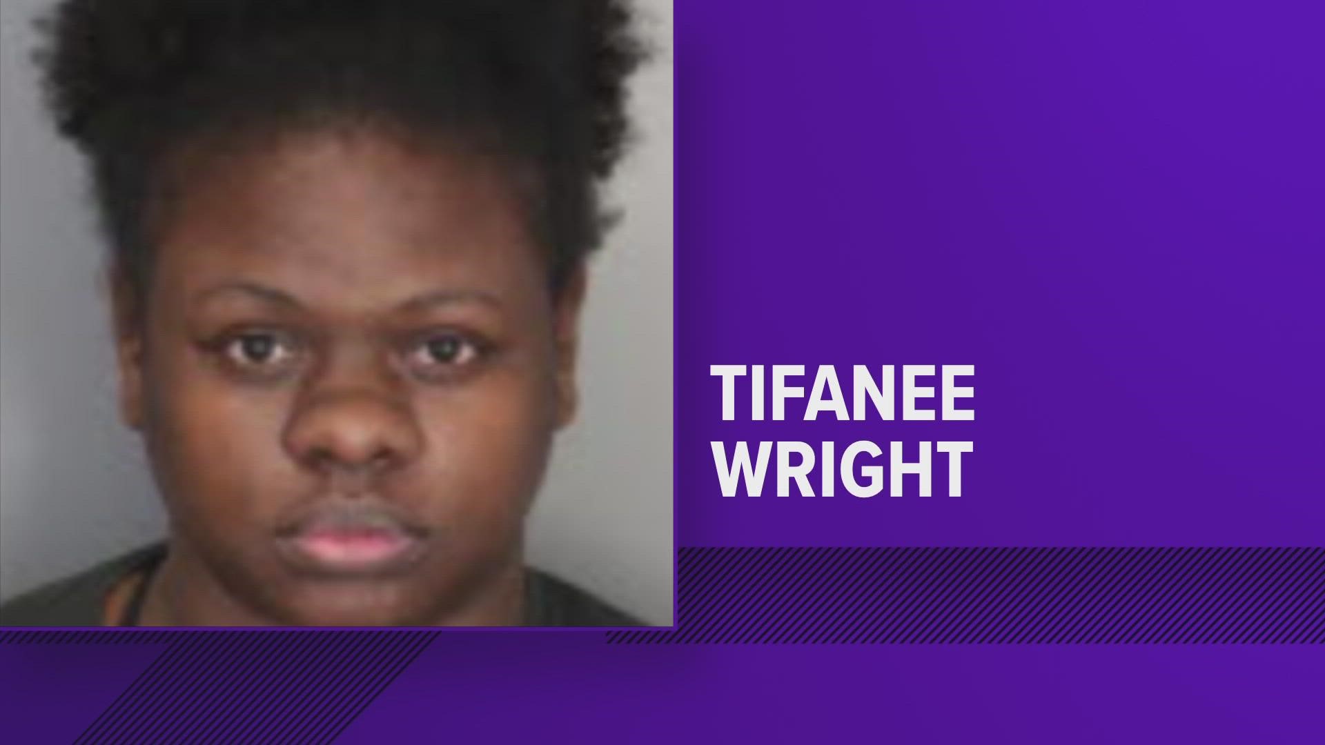 The U.S. Marshals said Tifanee Wright was arrested Tuesday morning without incident. She is charged with second-degree murder in the death of Dr. Yvonne Nelson.