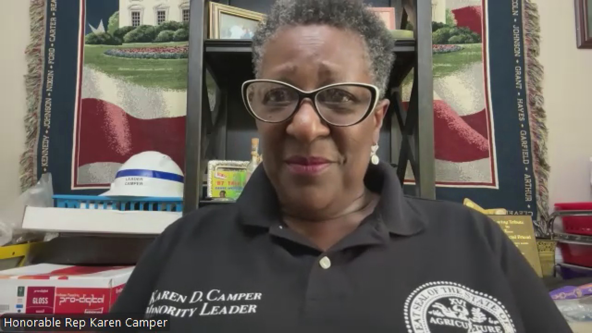 State representative Karen Camper said she was saddened to hear President Biden not running for re-election, but believes there is a bigger picture.