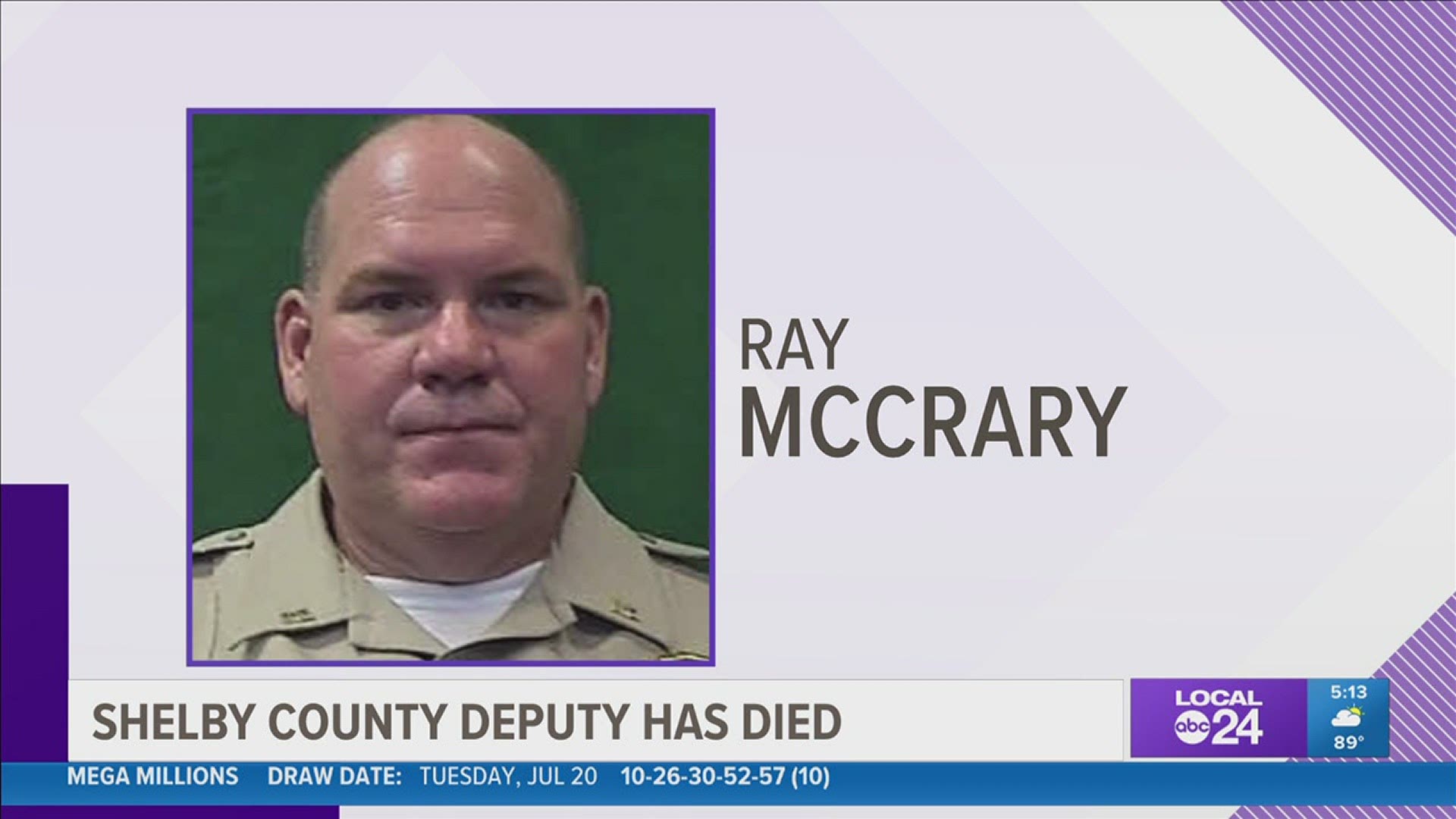 52-year-old Deputy Sheriff Ray McCrary died July 20, 2021.