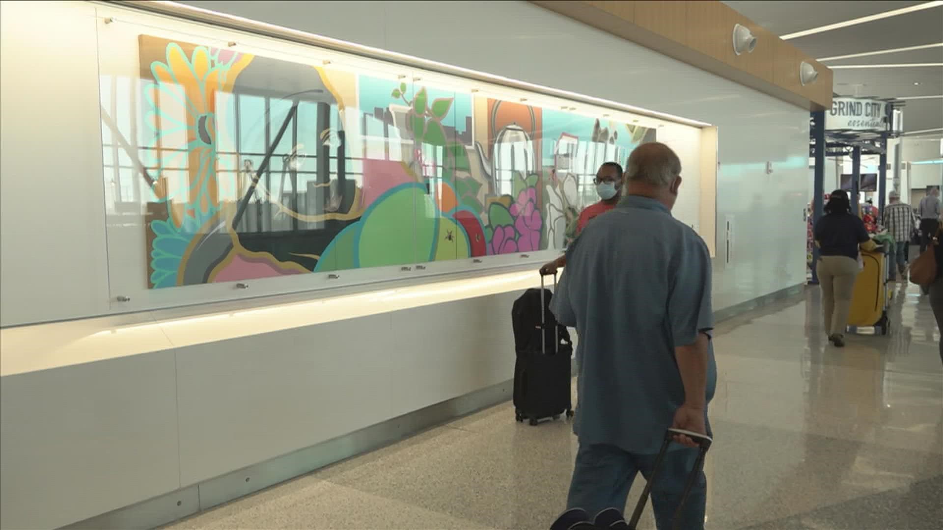 Anyone headed on a flight out of town, or flying into Memphis, can check out some great new art at the Memphis International Airport.
