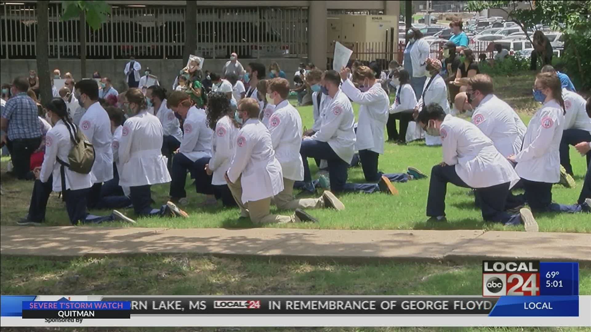 Diverse gathering of hundreds of doctors and students showed solidarity, expressed concerns, and offered solutions