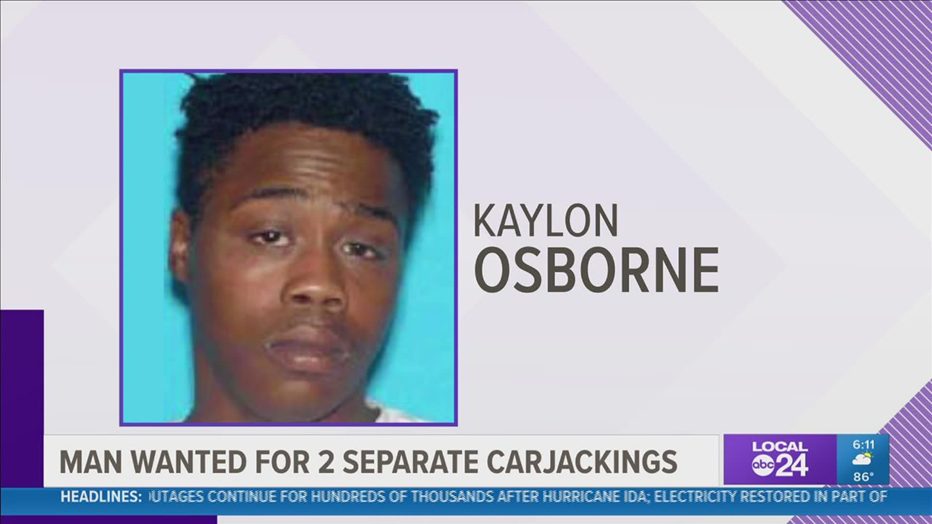 Investigators said 18-year-old Kaylon Osborne has ties to Frayser and Marshfield, Missouri.